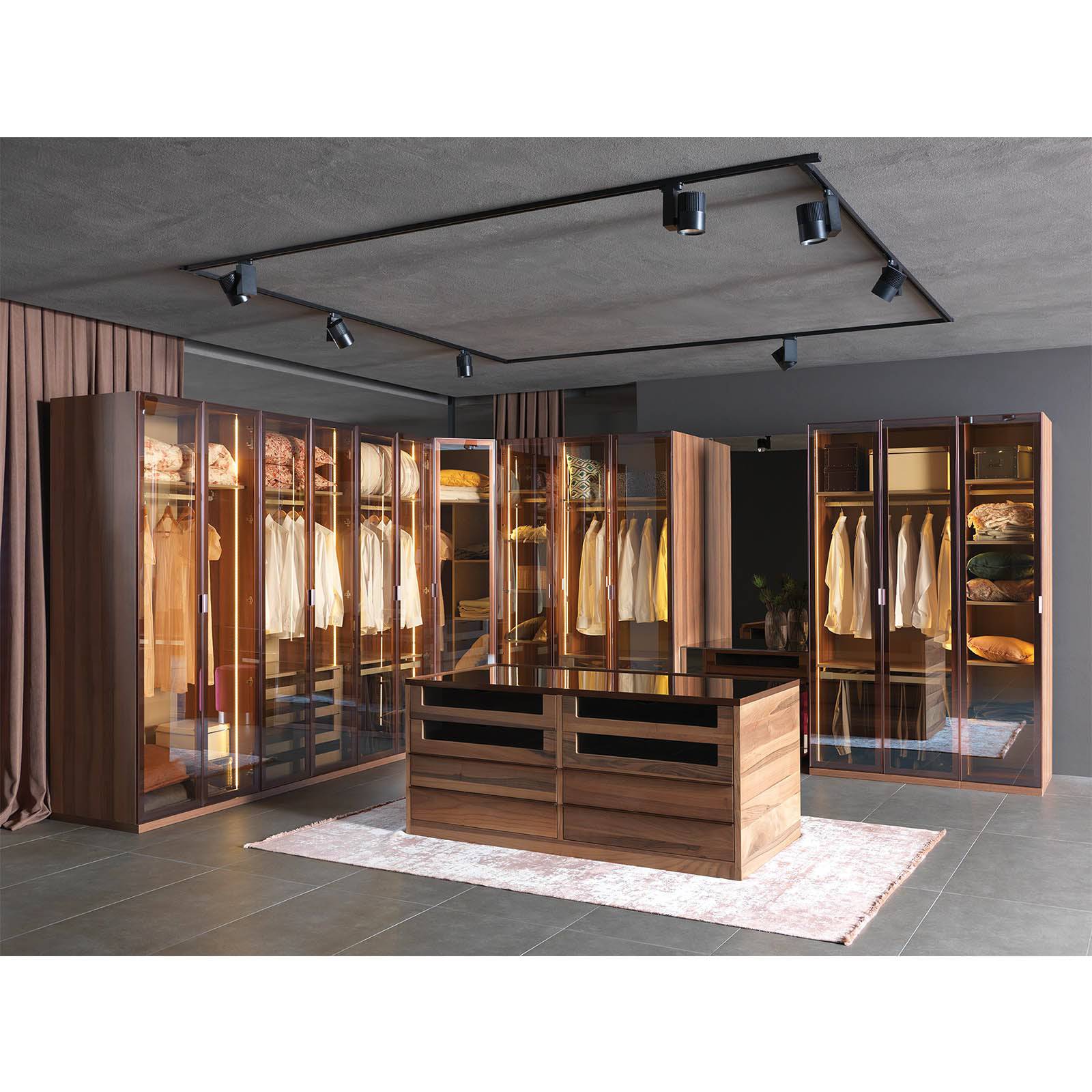 Block Cabinet Corner Module with LED & Glass Door - Block-Corner - Cabinets - ebarza Furniture UAE | Shop Modern Furniture in Abu Dhabi & Dubai - مفروشات ايبازرا في الامارات | تسوق اثاث عصري وديكورات مميزة في دبي وابوظبي