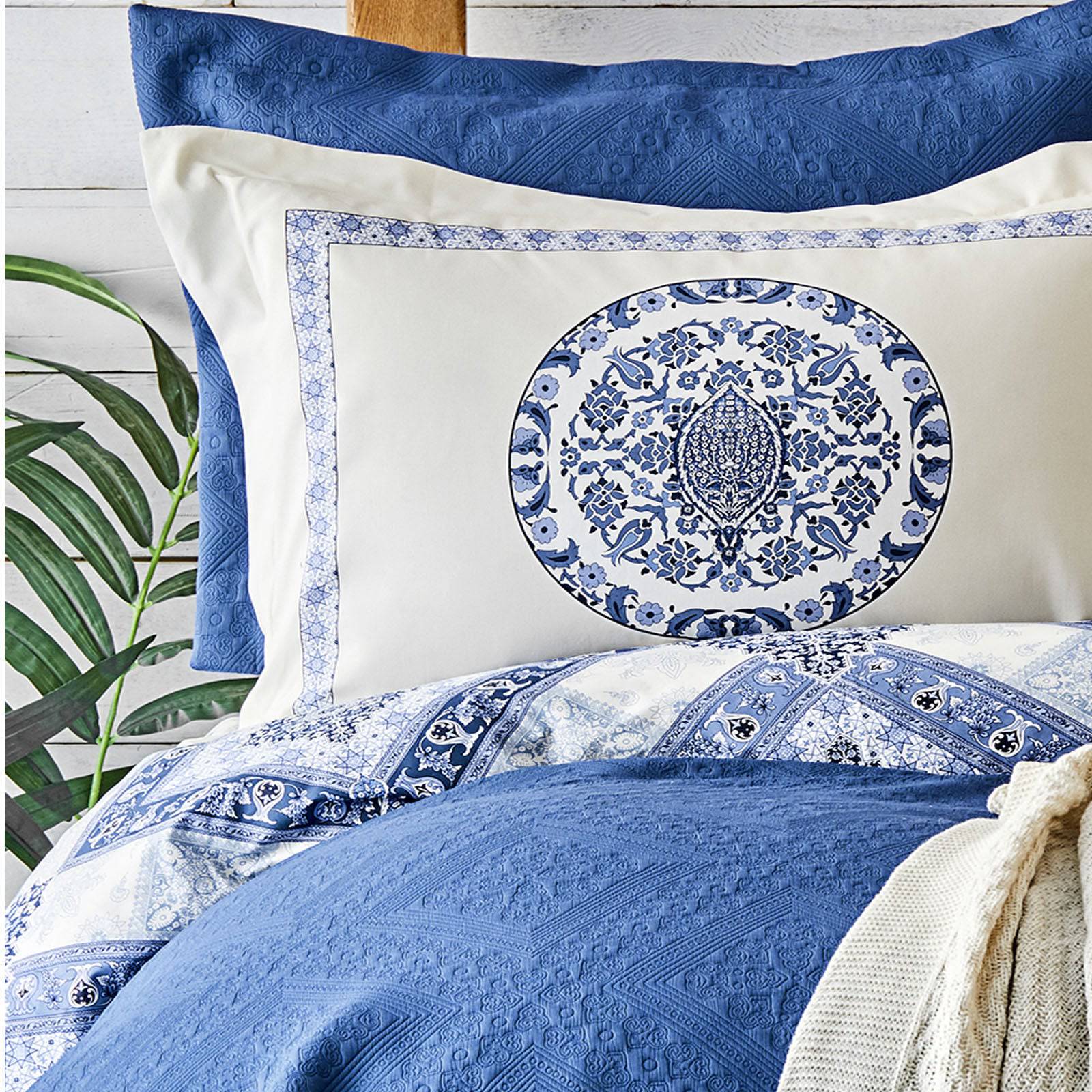 Levni Blue Double Rnf 8 Piece Winter( Levni Mavi) Set 200.15.01.0116 - Bedding - ebarza Furniture UAE | Shop Modern Furniture in Abu Dhabi & Dubai - مفروشات ايبازرا في الامارات | تسوق اثاث عصري وديكورات مميزة في دبي وابوظبي