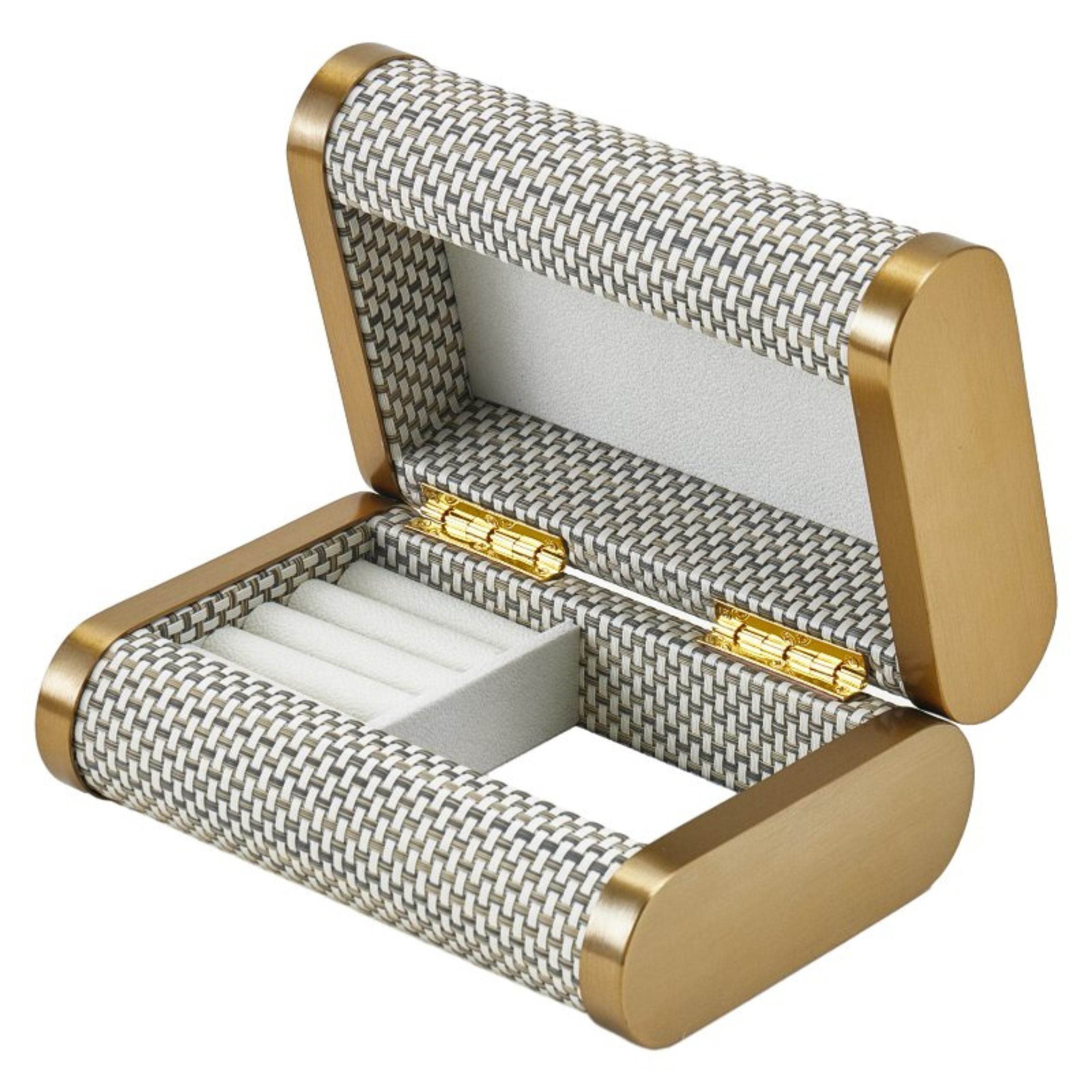 LIGHT BEIGE STORAGE BOX- L DH201215AL - Decorative Boxes - ebarza Furniture UAE | Shop Modern Furniture in Abu Dhabi & Dubai - مفروشات ايبازرا في الامارات | تسوق اثاث عصري وديكورات مميزة في دبي وابوظبي