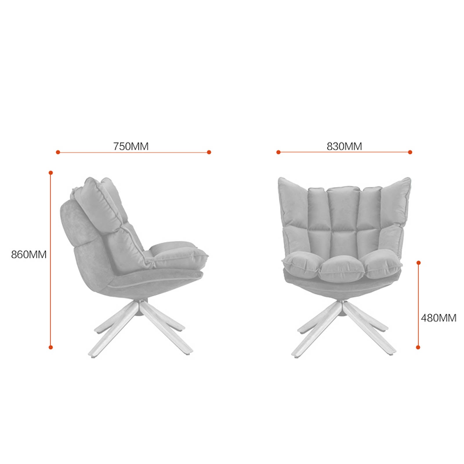 Lille Lounge Chair Lc005 Grn8016 -  Lounge Chairs | كرسي صالة ليلي - ebarza Furniture UAE | Shop Modern Furniture in Abu Dhabi & Dubai - مفروشات ايبازرا في الامارات | تسوق اثاث عصري وديكورات مميزة في دبي وابوظبي