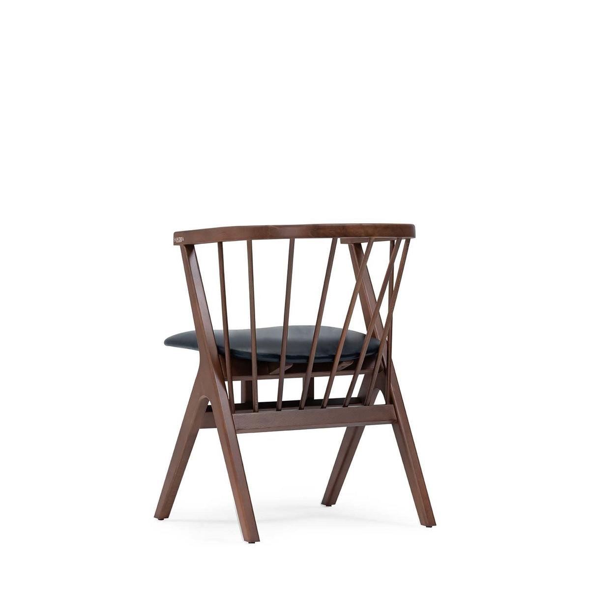 SANCREA Linz Craft Chair Mone-034, modern wooden chair with a sleek design and comfortable seat, suitable for dining or office use.