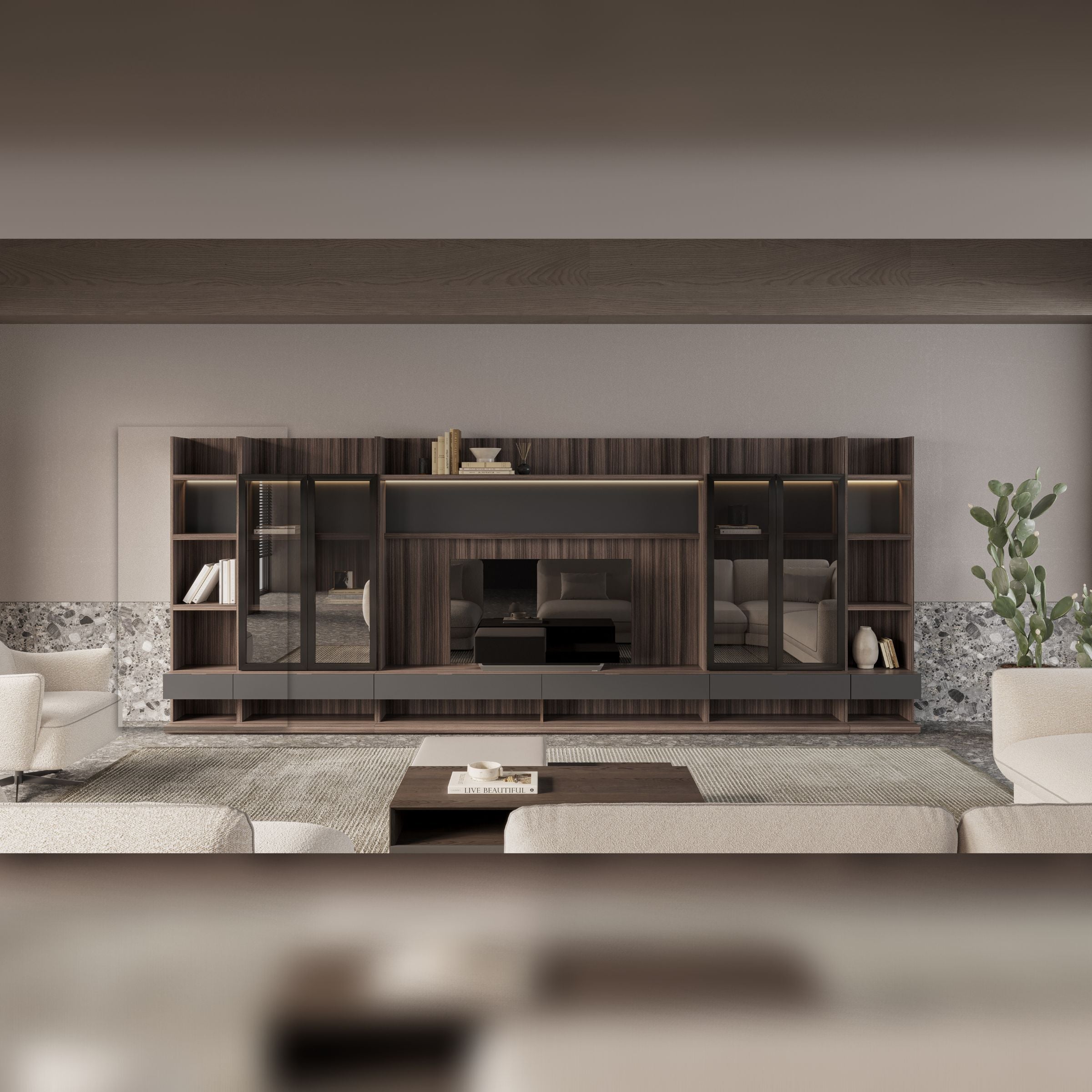 Pre order 25 Days Delivery Lipa Single Module - Modular TV / Wall Unit YOLIPA-SB - TV Units - ebarza Furniture UAE | Shop Modern Furniture in Abu Dhabi & Dubai - مفروشات ايبازرا في الامارات | تسوق اثاث عصري وديكورات مميزة في دبي وابوظبي