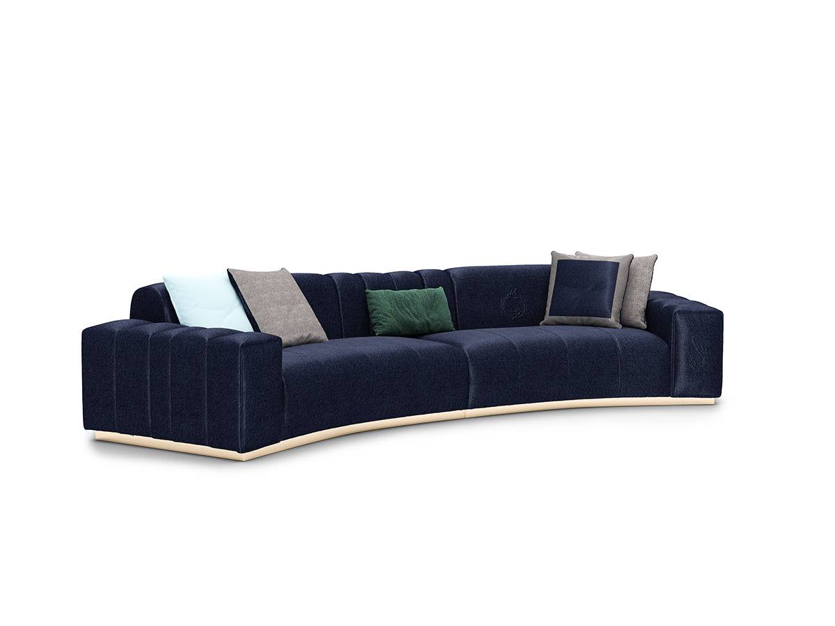 Lisa Curved Sofa Lisavol2001 - Sofas - ebarza Furniture UAE | Shop Modern Furniture in Abu Dhabi & Dubai - مفروشات ايبازرا في الامارات | تسوق اثاث عصري وديكورات مميزة في دبي وابوظبي