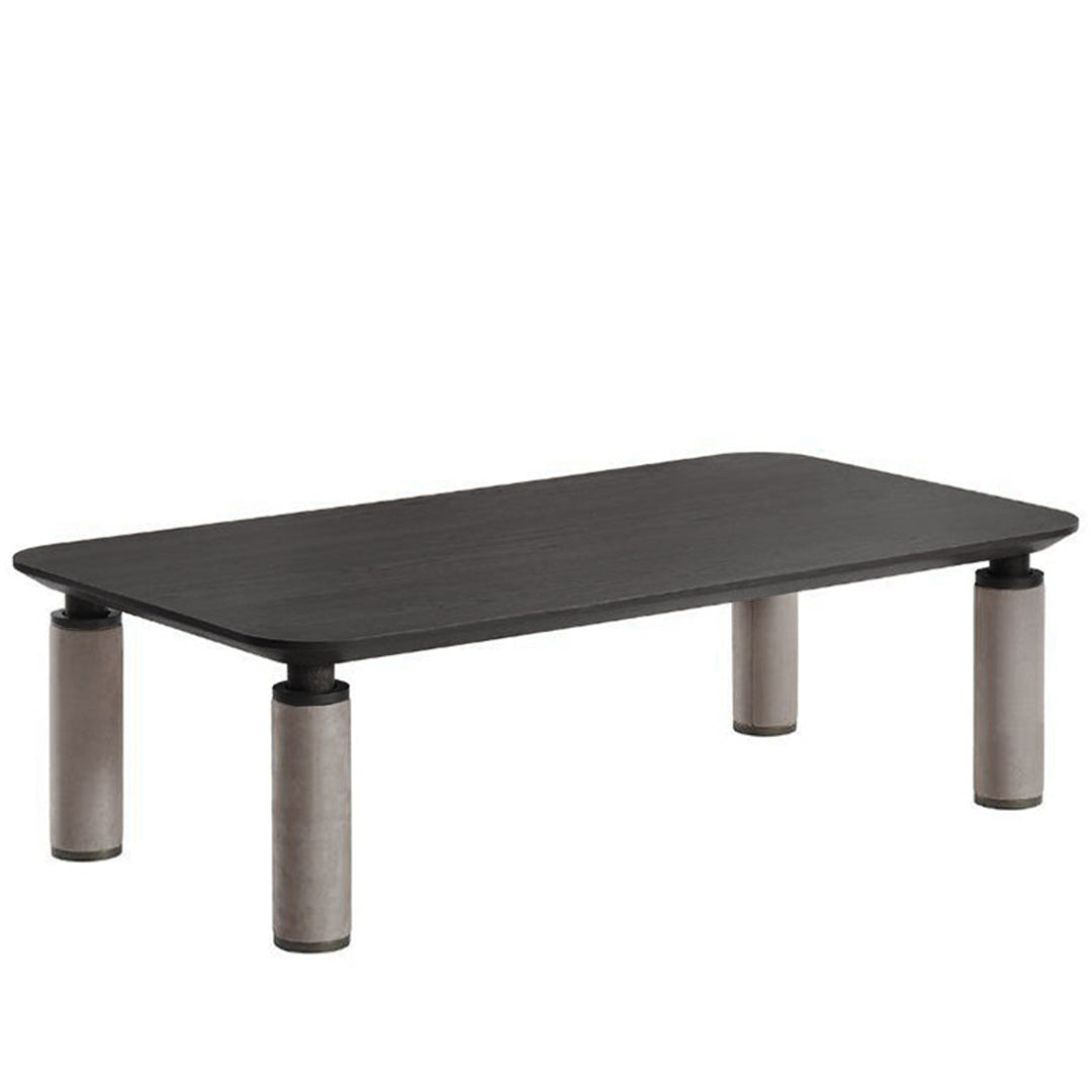 ECOLE LIVING LİYA coffee table EL-CT-002 with a sleek wooden top and metal legs, modern design for living room spaces