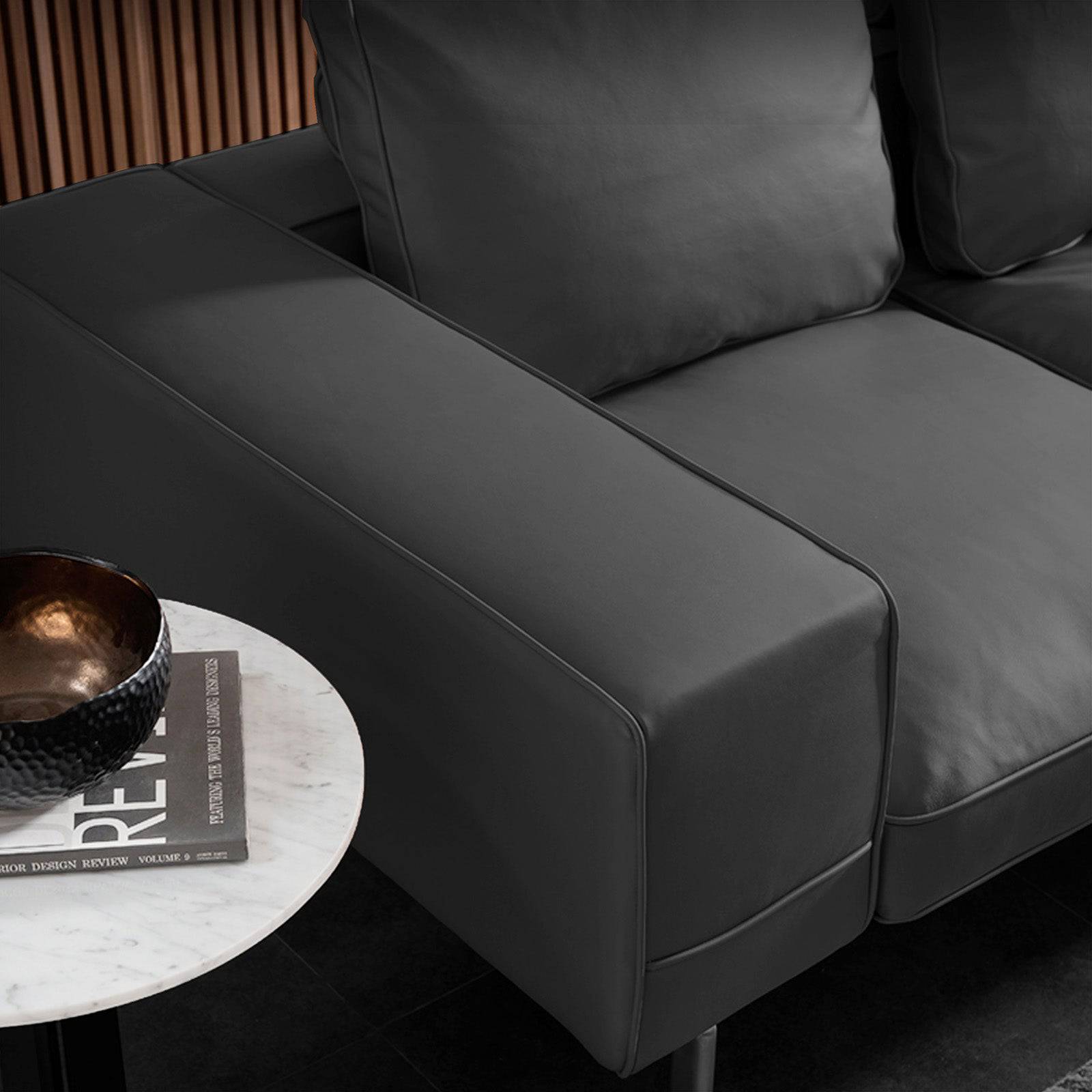 Lorraine Classic Sofa Sf019-3-Darkgrey -  Sofas | أريكة لورين كلاسيك - ebarza Furniture UAE | Shop Modern Furniture in Abu Dhabi & Dubai - مفروشات ايبازرا في الامارات | تسوق اثاث عصري وديكورات مميزة في دبي وابوظبي