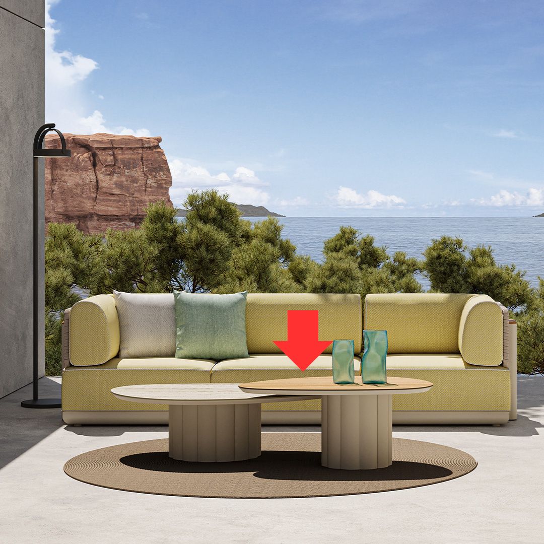 BEACON Lotus outdoor coffee table KT8602H63HPL-High, modern outdoor table with sleek design, ideal for patio or garden spaces.