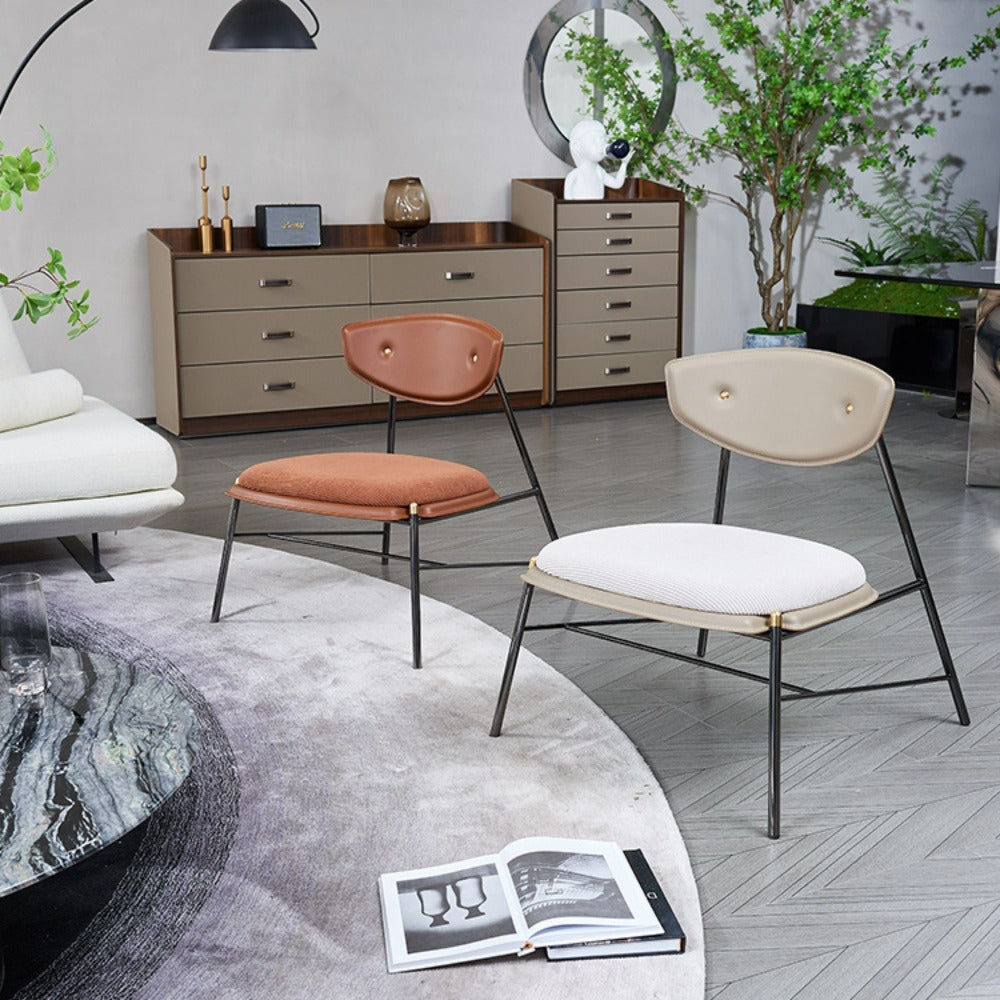 Lounge Chair MLL- A100-Brown - Lounge Chairs - ebarza Furniture UAE | Shop Modern Furniture in Abu Dhabi & Dubai - مفروشات ايبازرا في الامارات | تسوق اثاث عصري وديكورات مميزة في دبي وابوظبي