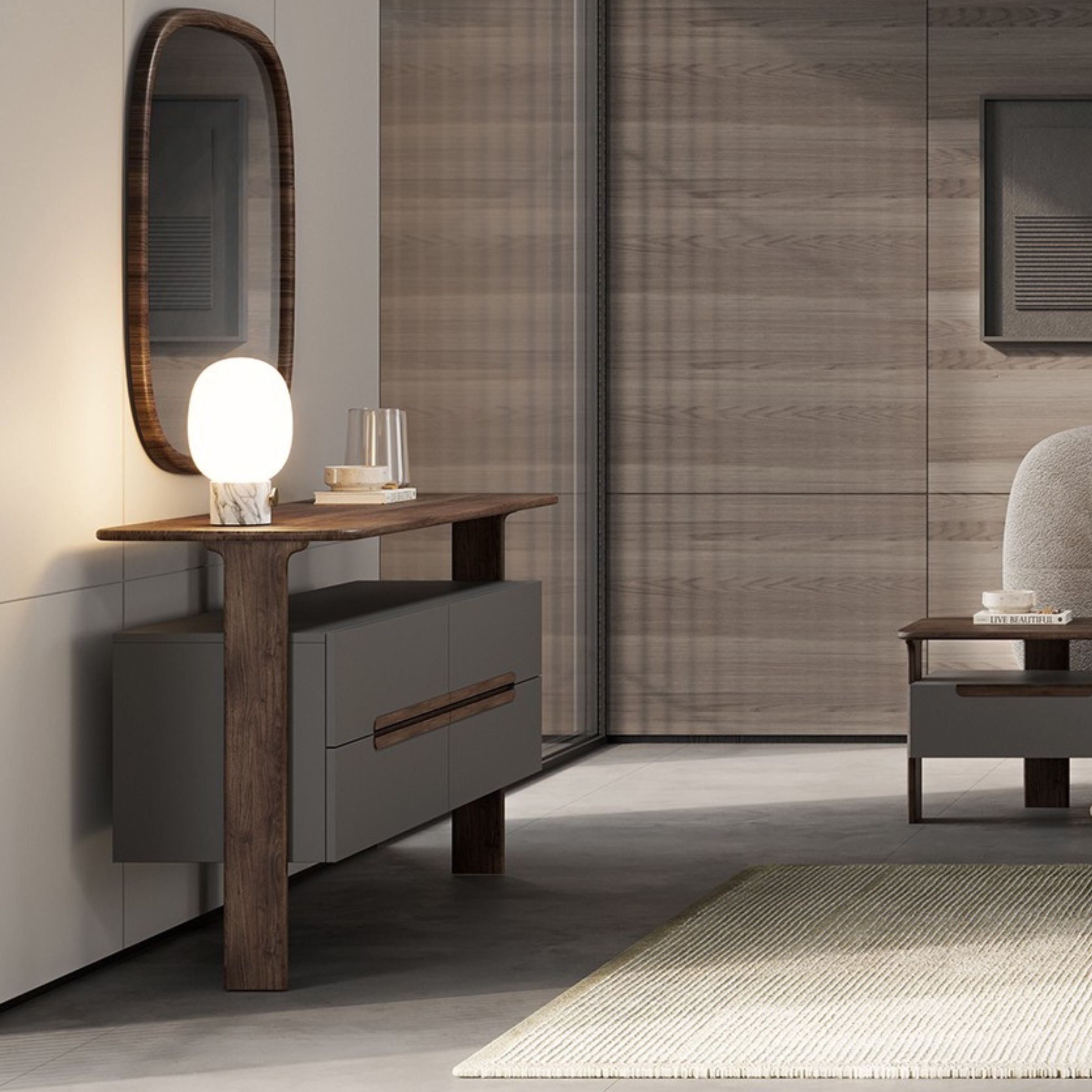 As Is - Lova Dresser & Mirror YOLVA-DM - DISPLAY ITEM - ebarza Furniture UAE | Shop Modern Furniture in Abu Dhabi & Dubai - مفروشات ايبازرا في الامارات | تسوق اثاث عصري وديكورات مميزة في دبي وابوظبي