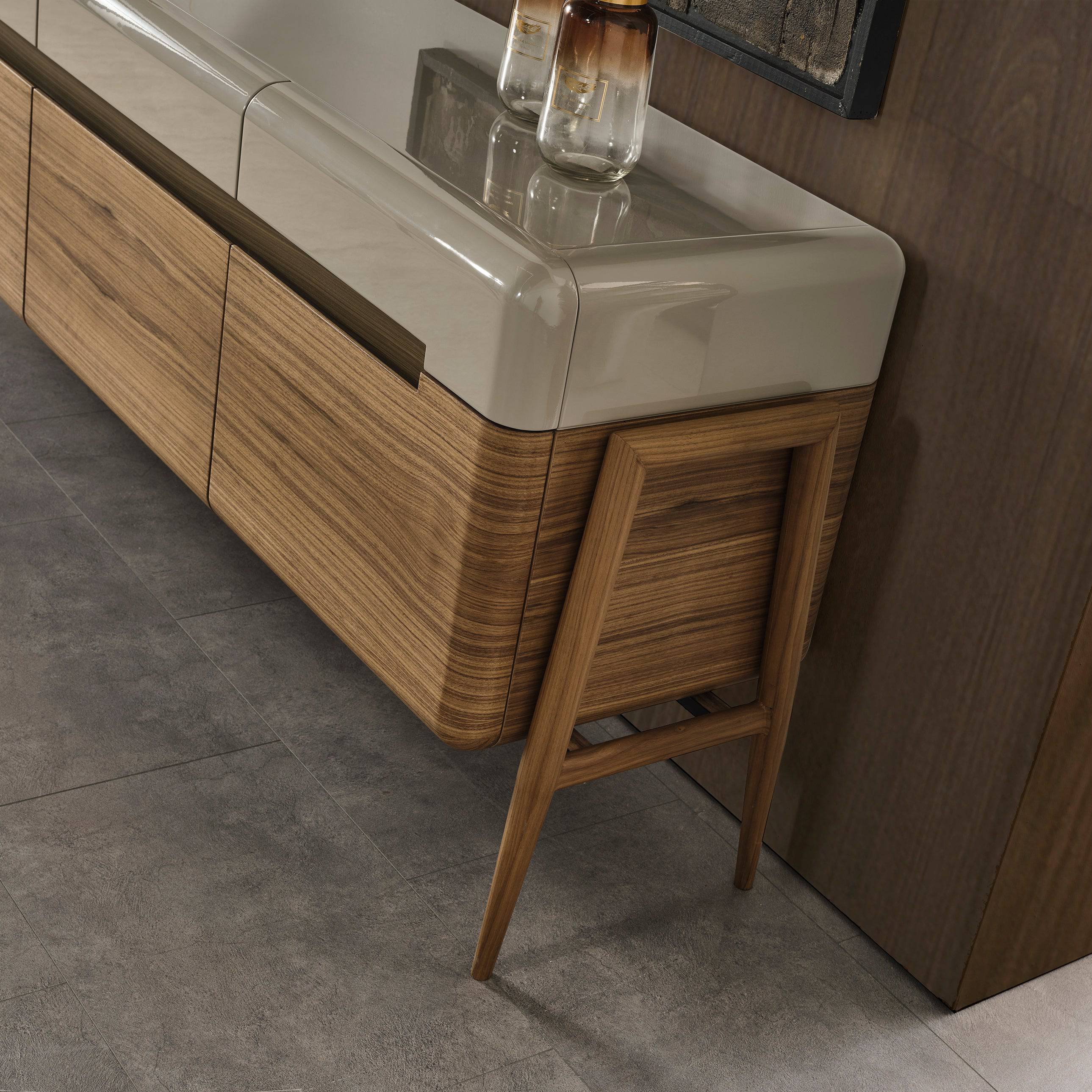 Display Item - Lucca Kristal Sideboard And Mirror Krstl-Lucasb-Nakheel - DISPLAY ITEM - ebarza Furniture UAE | Shop Modern Furniture in Abu Dhabi & Dubai - مفروشات ايبازرا في الامارات | تسوق اثاث عصري وديكورات مميزة في دبي وابوظبي