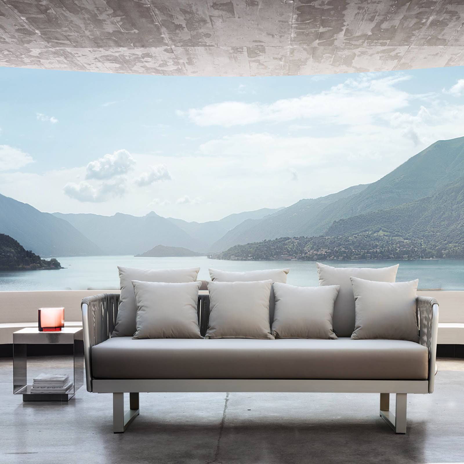 Lyon 3 Seater Outdoor Sofa 20810901 - Outdoor Sofas - ebarza Furniture UAE | Shop Modern Furniture in Abu Dhabi & Dubai - مفروشات ايبازرا في الامارات | تسوق اثاث عصري وديكورات مميزة في دبي وابوظبي