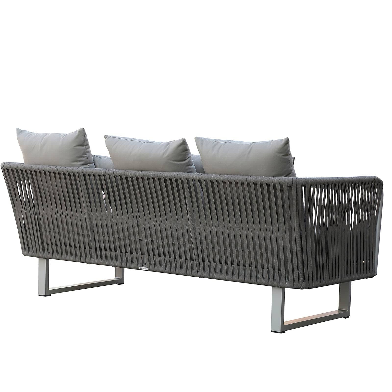 Lyon 3 Seater Outdoor Sofa 20810901 - Outdoor Sofas - ebarza Furniture UAE | Shop Modern Furniture in Abu Dhabi & Dubai - مفروشات ايبازرا في الامارات | تسوق اثاث عصري وديكورات مميزة في دبي وابوظبي