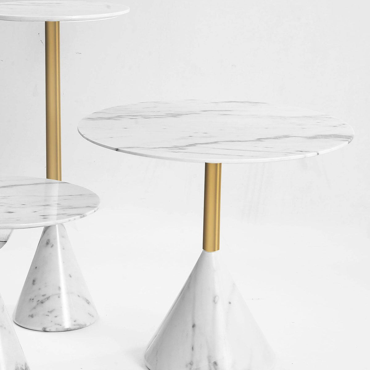 Madrid natural marble bar table by BEACON, showcasing a sleek marble surface and modern design for stylish bar areas.