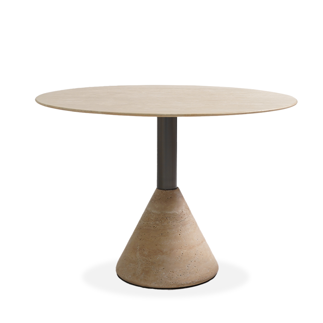 Madrid Natural Marble Dining Table CT8644-100B-GB - Dining Tables - ebarza Furniture UAE | Shop Modern Furniture in Abu Dhabi & Dubai - مفروشات ايبازرا في الامارات | تسوق اثاث عصري وديكورات مميزة في دبي وابوظبي