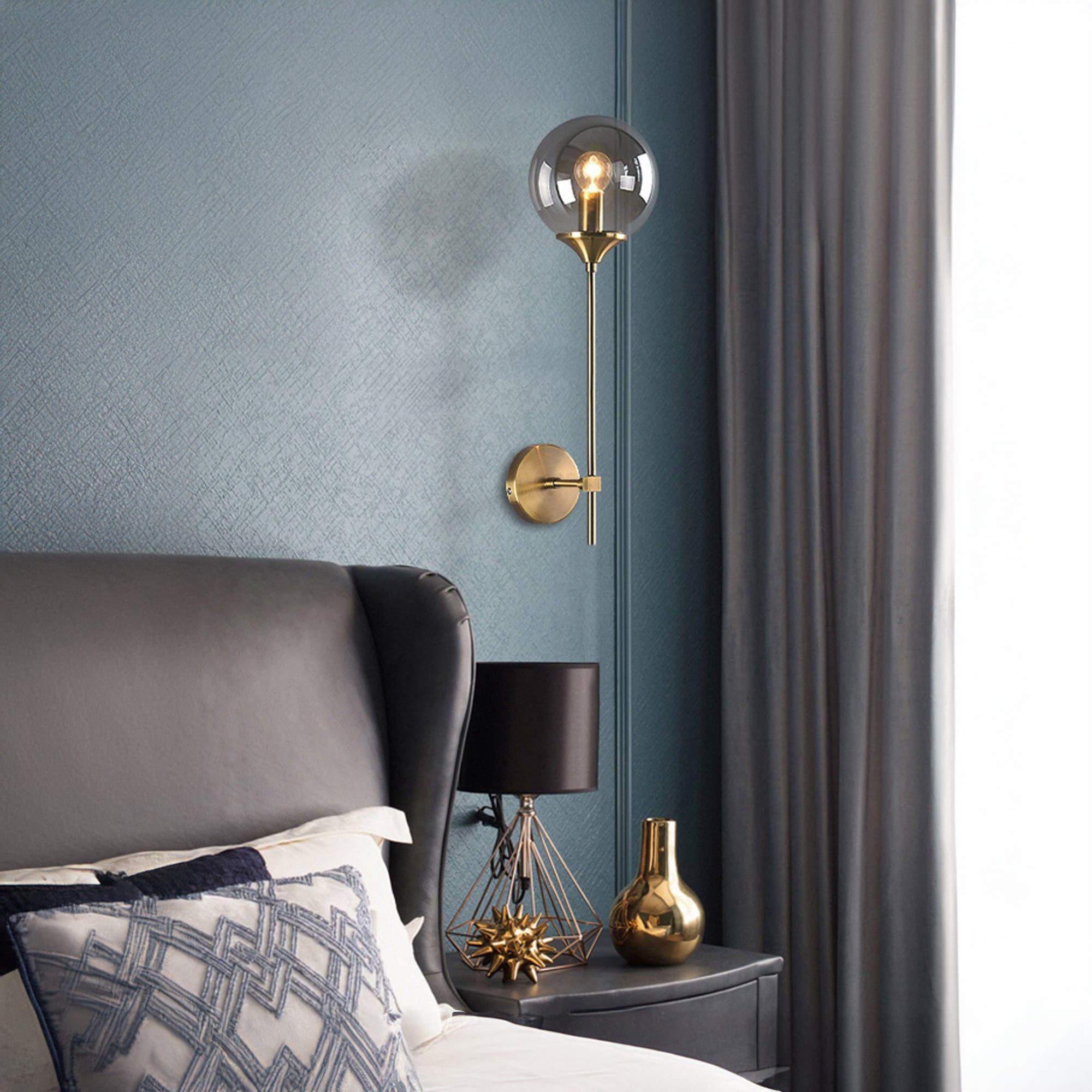 Majestic Wall Lamp Cy-New-073-G - Wall Lamps - ebarza Furniture UAE | Shop Modern Furniture in Abu Dhabi & Dubai - مفروشات ايبازرا في الامارات | تسوق اثاث عصري وديكورات مميزة في دبي وابوظبي