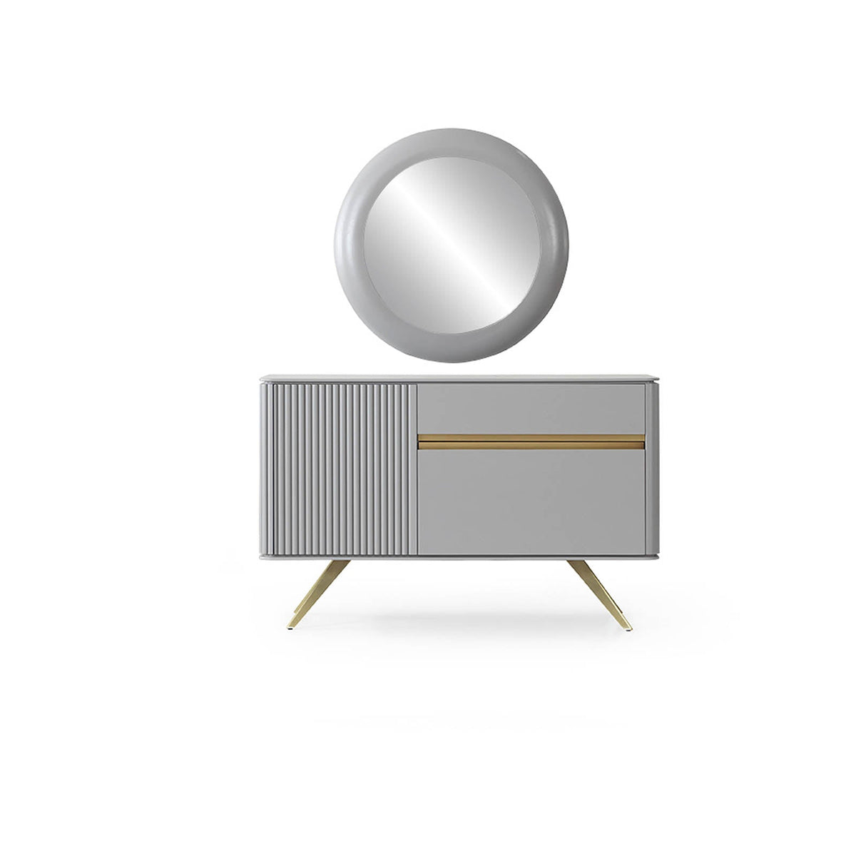 Malena Dresser And Mirror Malena001 - Dressers and Mirrors - ebarza Furniture UAE | Shop Modern Furniture in Abu Dhabi & Dubai - مفروشات ايبازرا في الامارات | تسوق اثاث عصري وديكورات مميزة في دبي وابوظبي