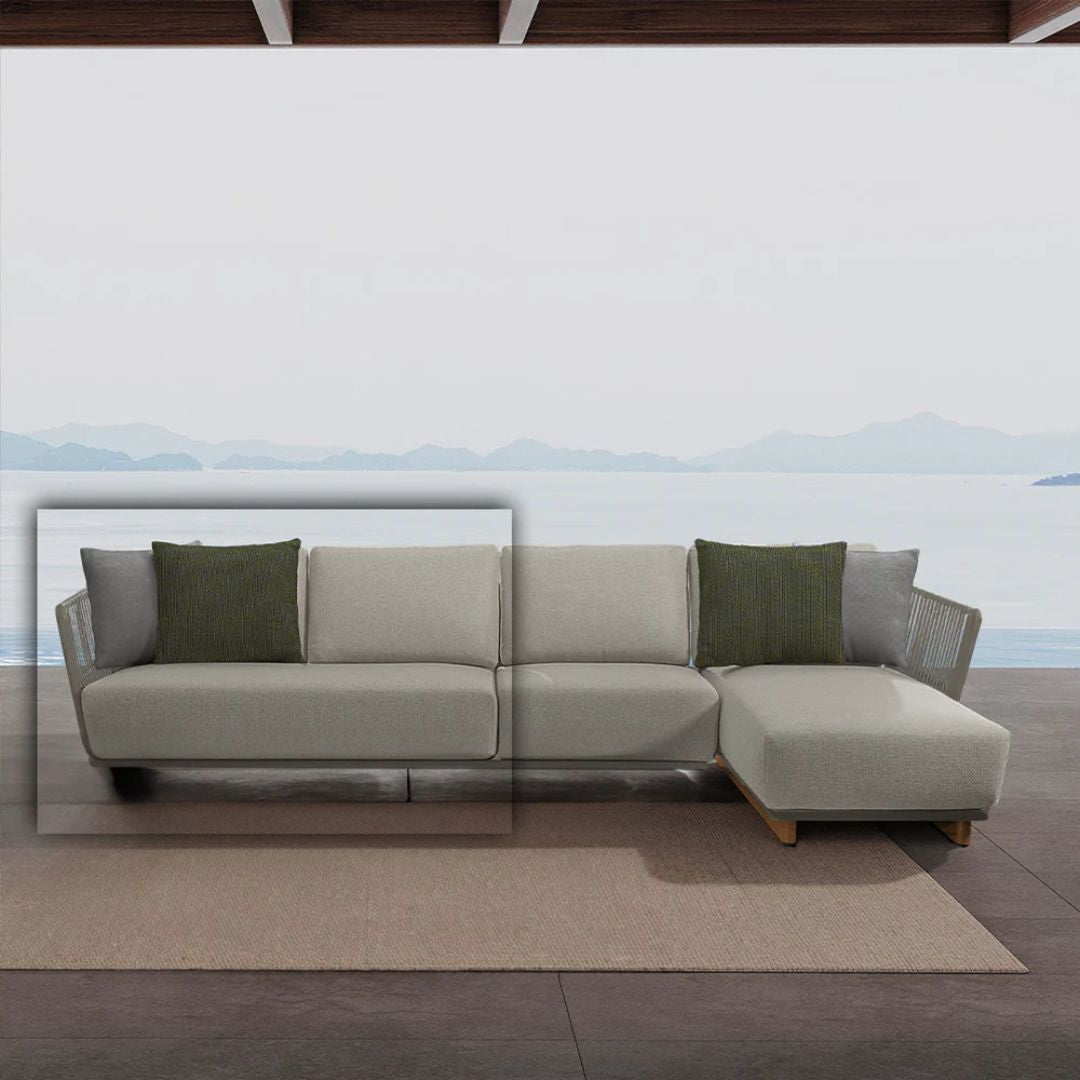 Marrakech Outdoor 2-Seater Left Arm Unit - AC5879A86RAT/AC5879A86ROP - Sofas - ebarza Furniture UAE | Shop Modern Furniture in Abu Dhabi & Dubai - مفروشات ايبازرا في الامارات | تسوق اثاث عصري وديكورات مميزة في دبي وابوظبي