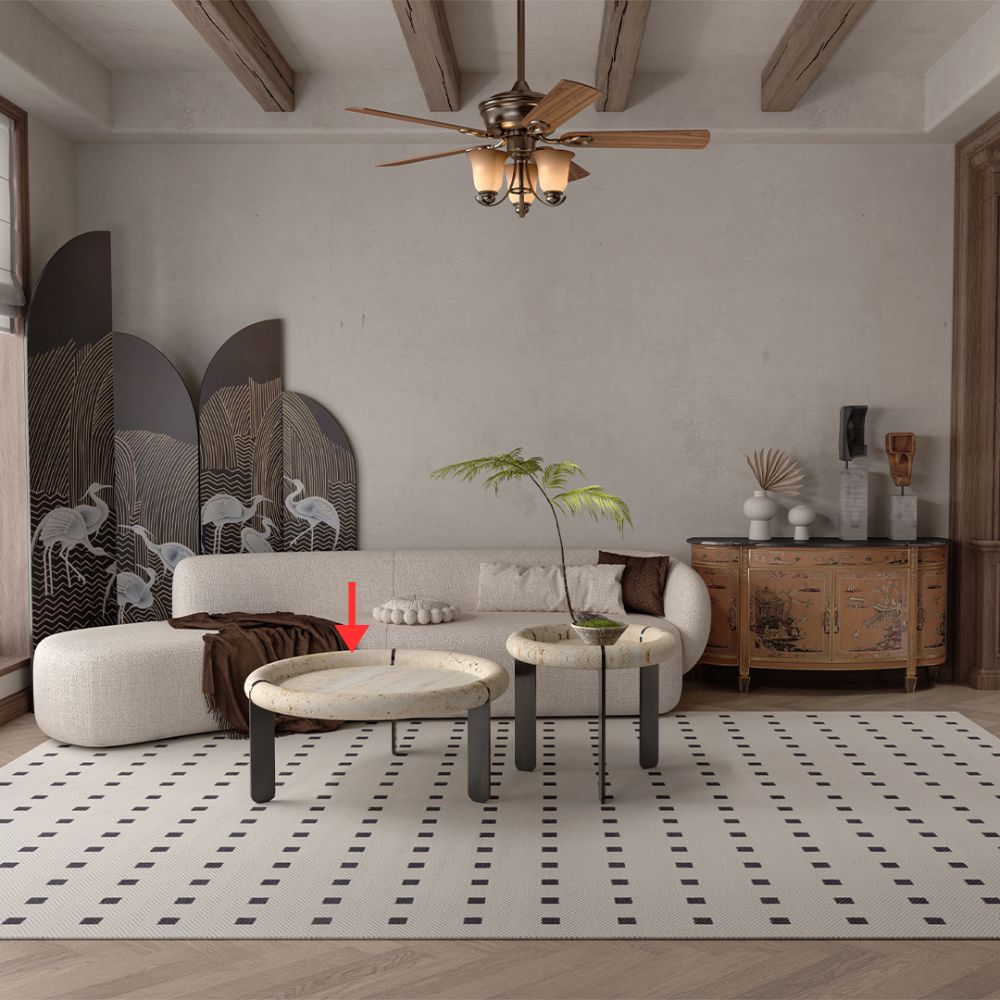 A2STONE Marseille Travertine Center Table EB04B coffee table with a rectangular travertine top and sleek metal legs.