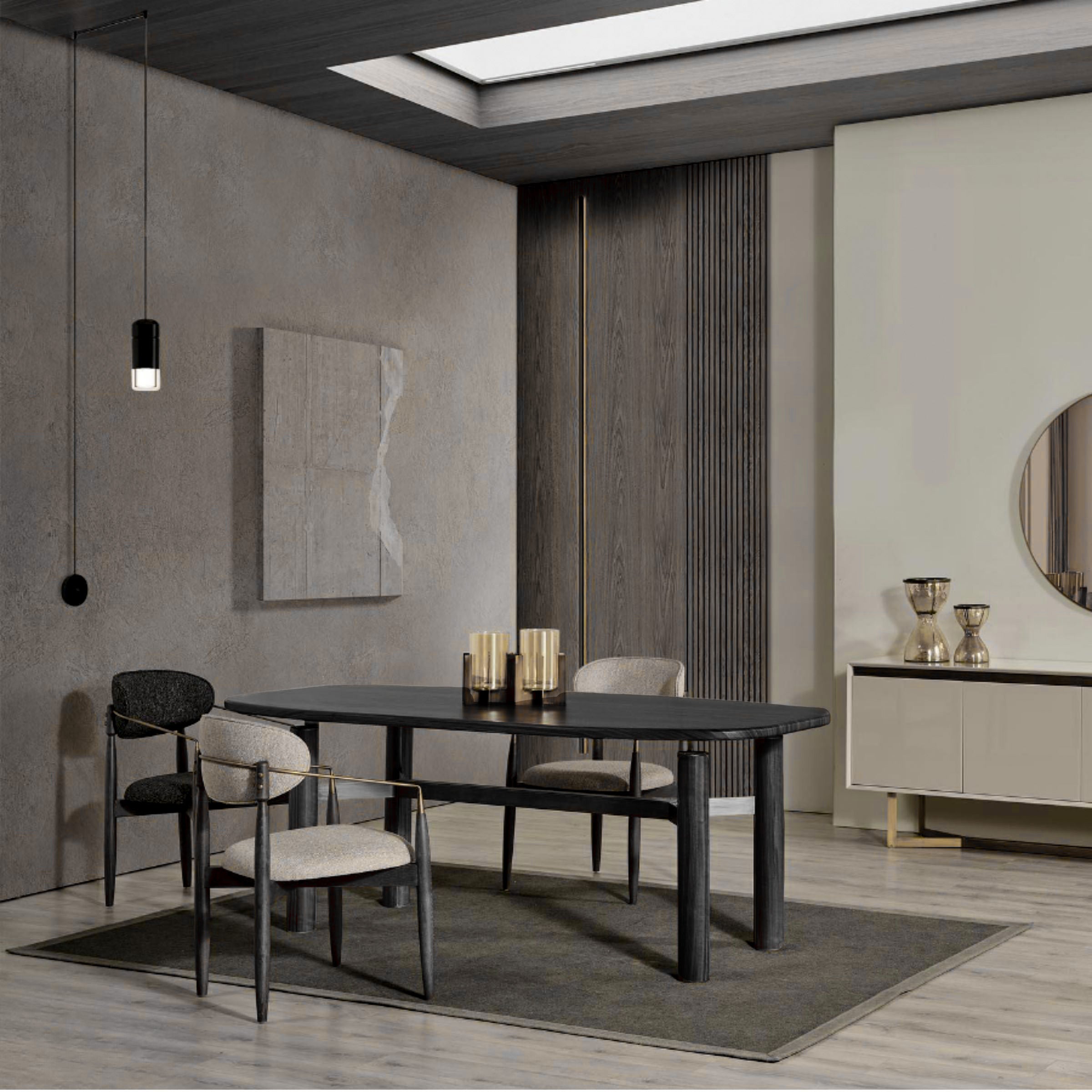 Matera Dining Table MTR-DT001 - Dining Tables - ebarza Furniture UAE | Shop Modern Furniture in Abu Dhabi & Dubai - مفروشات ايبازرا في الامارات | تسوق اثاث عصري وديكورات مميزة في دبي وابوظبي