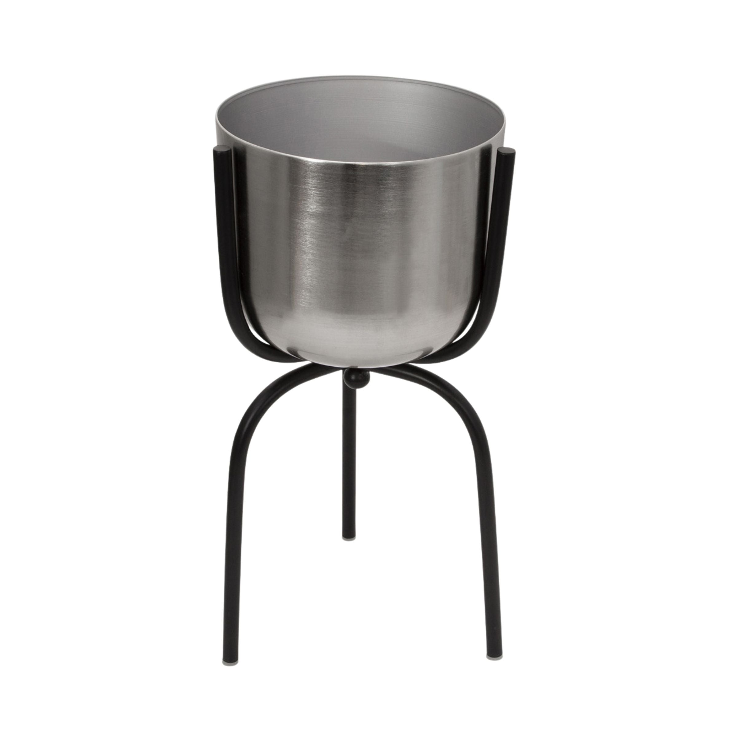 Metal Planter On Tripod 15158-02 - Planter Boxes - ebarza Furniture UAE | Shop Modern Furniture in Abu Dhabi & Dubai - مفروشات ايبازرا في الامارات | تسوق اثاث عصري وديكورات مميزة في دبي وابوظبي