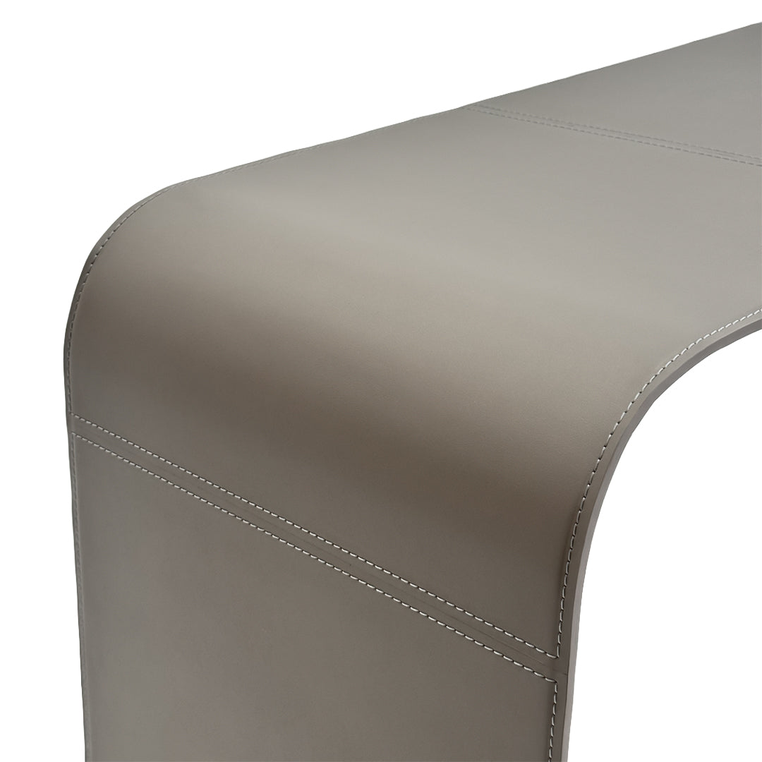 Microfiber and hard leather console table by BEACON, model DO-251, featuring sleek design and modern craftsmanship.