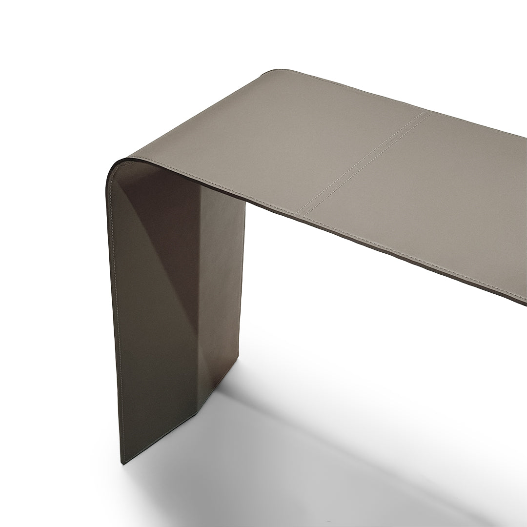 BEACON microfiber hard leather console table DO-251 with sleek design, ideal for modern living spaces and entryways.