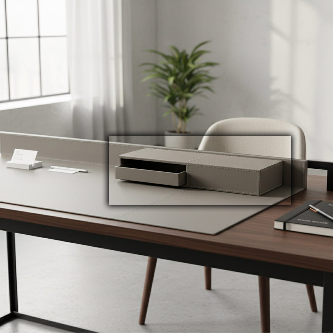 Microfiber Hard Leather Storage Box 259-DR - Decorative Boxes - ebarza Furniture UAE | Shop Modern Furniture in Abu Dhabi & Dubai - مفروشات ايبازرا في الامارات | تسوق اثاث عصري وديكورات مميزة في دبي وابوظبي