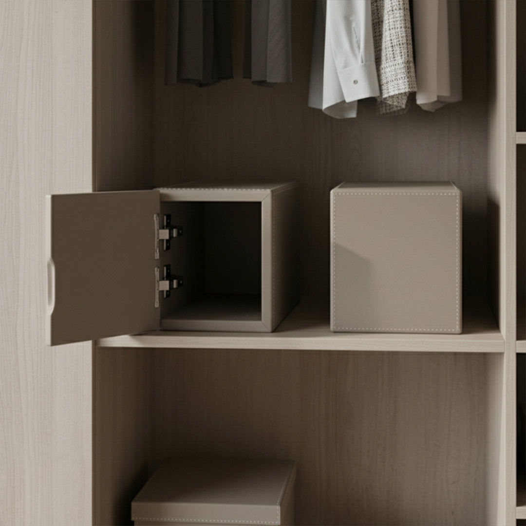 Microfiber Hard Leather Storage Box DR-251-Q - Decorative Boxes - ebarza Furniture UAE | Shop Modern Furniture in Abu Dhabi & Dubai - مفروشات ايبازرا في الامارات | تسوق اثاث عصري وديكورات مميزة في دبي وابوظبي