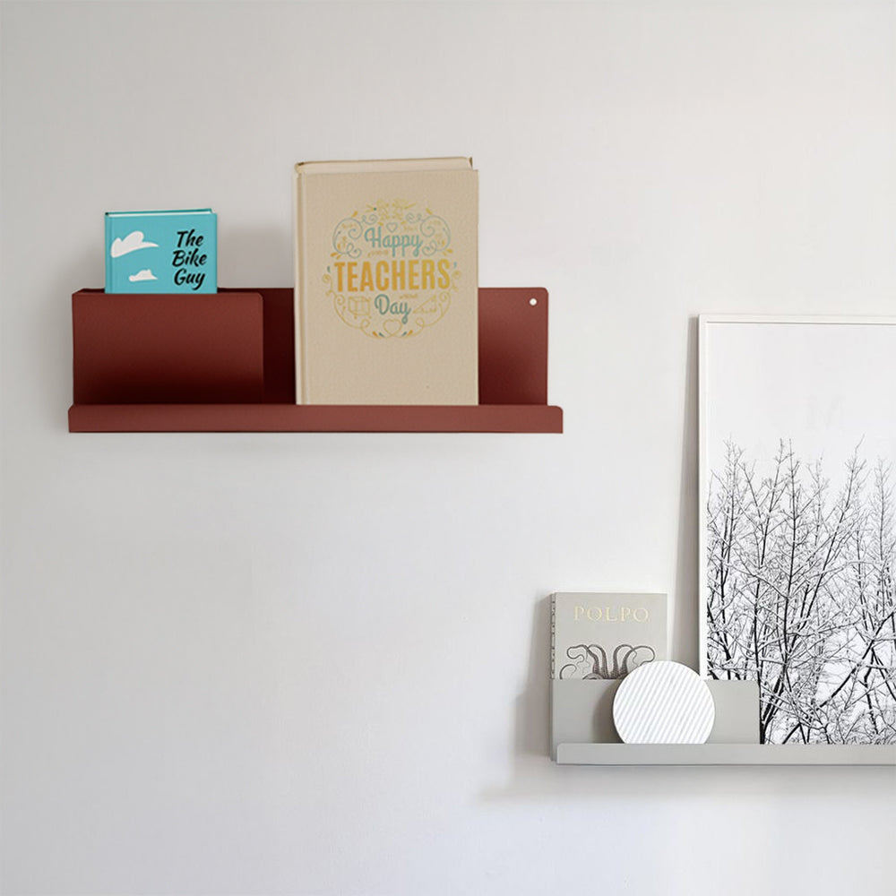 Mid Century Classic Wall Shelf Ch-038-Claret - Shelves - ebarza Furniture UAE | Shop Modern Furniture in Abu Dhabi & Dubai - مفروشات ايبازرا في الامارات | تسوق اثاث عصري وديكورات مميزة في دبي وابوظبي