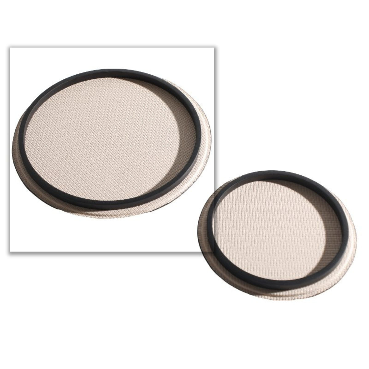 BEACON MIILK WHITE round tray DT200744AL, ceramic serving tray with smooth white finish, ideal for serving or display.