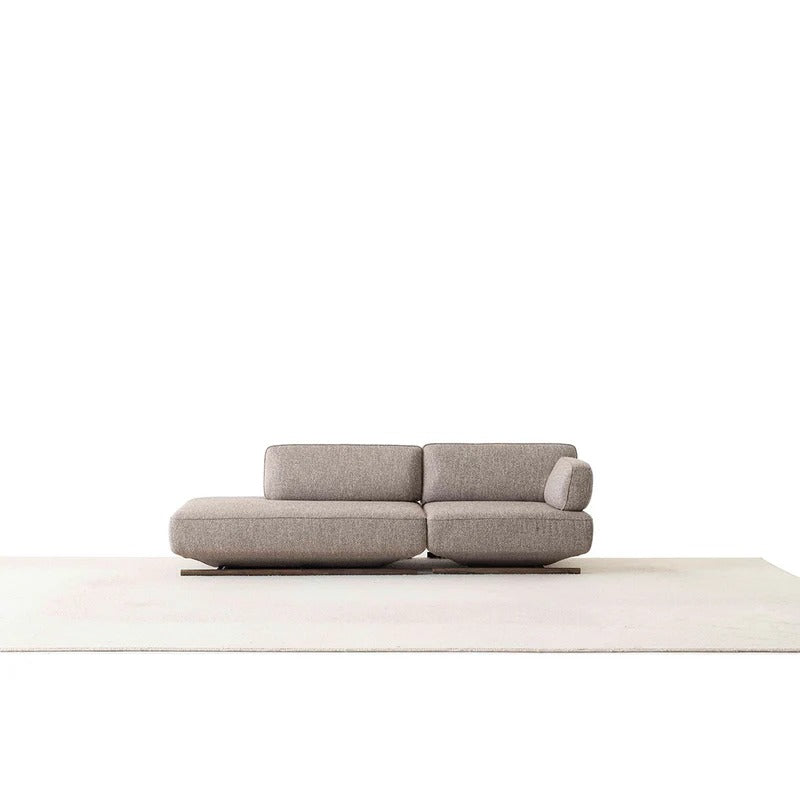 YOL LIVING Mila 2 Seater Sofa with right armrest, modern design in neutral fabric, comfortable for living room seating.