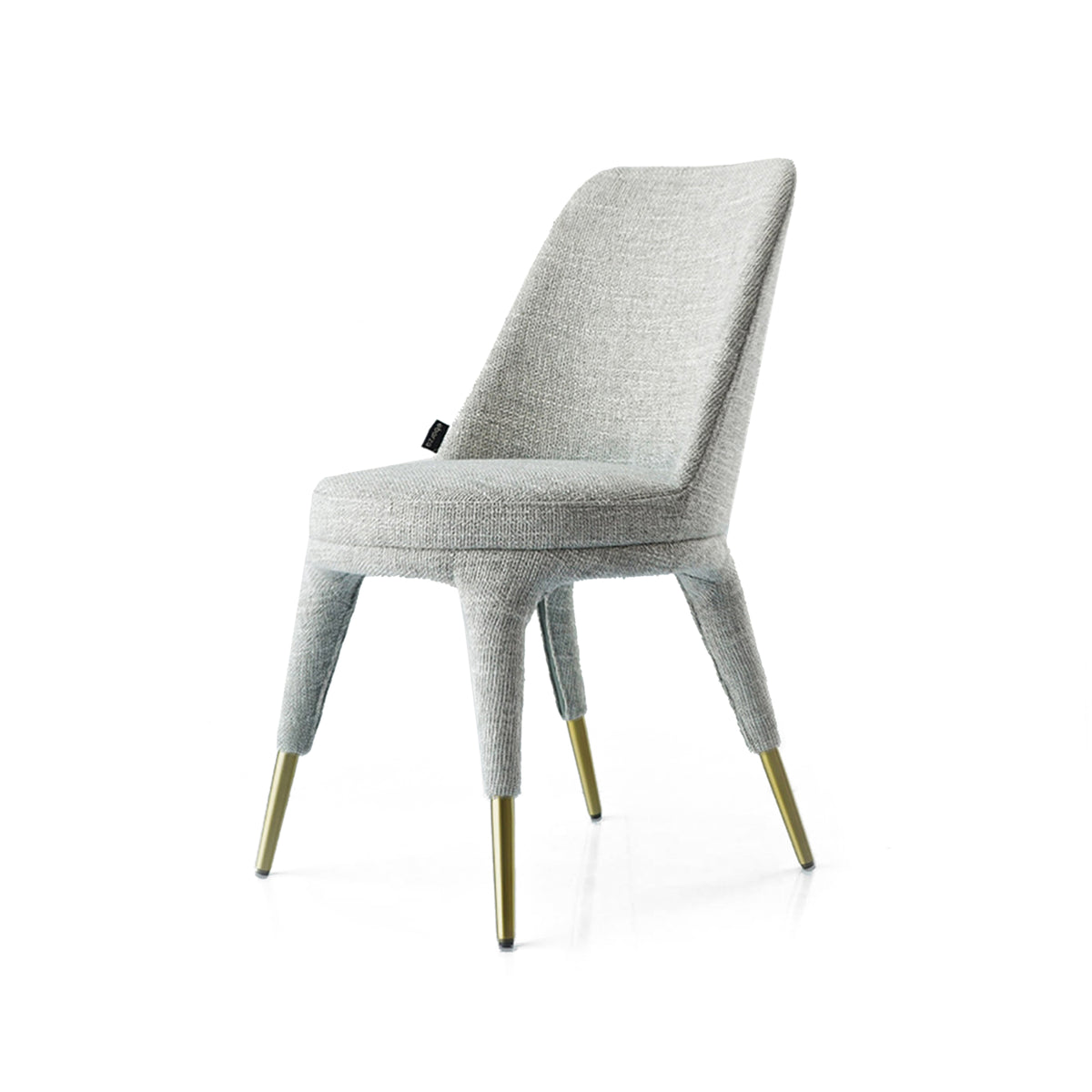 Beige Milan Dining Chair BC691 by BEACON, featuring a modern design with wooden legs and upholstered seat.