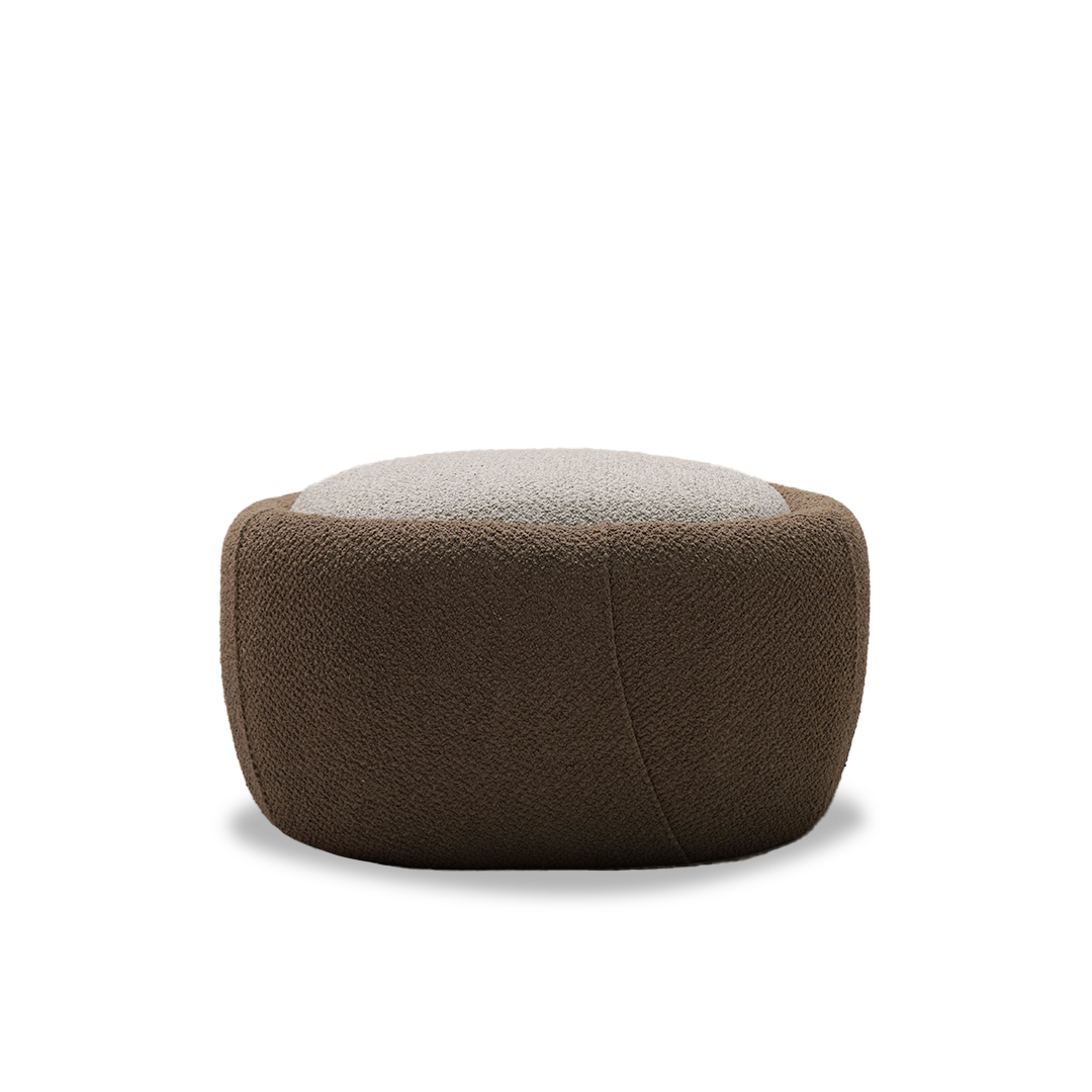 MOLLIS BIG POUF BER-POUF-BIG/Brown - Poufs - ebarza Furniture UAE | Shop Modern Furniture in Abu Dhabi & Dubai - مفروشات ايبازرا في الامارات | تسوق اثاث عصري وديكورات مميزة في دبي وابوظبي