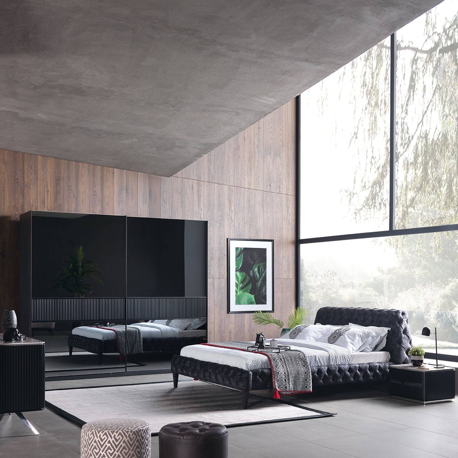 Mona Beretta Bedstead Only Beretta-Bed - Bedsteads - ebarza Furniture UAE | Shop Modern Furniture in Abu Dhabi & Dubai - مفروشات ايبازرا في الامارات | تسوق اثاث عصري وديكورات مميزة في دبي وابوظبي