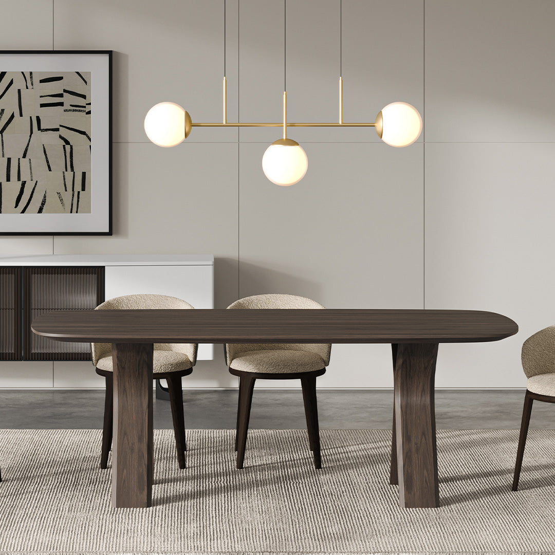 MONZA (GREY) Dining Table 208 cm YL-MONZA-TABLE - Dining Tables - ebarza Furniture UAE | Shop Modern Furniture in Abu Dhabi & Dubai - مفروشات ايبازرا في الامارات | تسوق اثاث عصري وديكورات مميزة في دبي وابوظبي