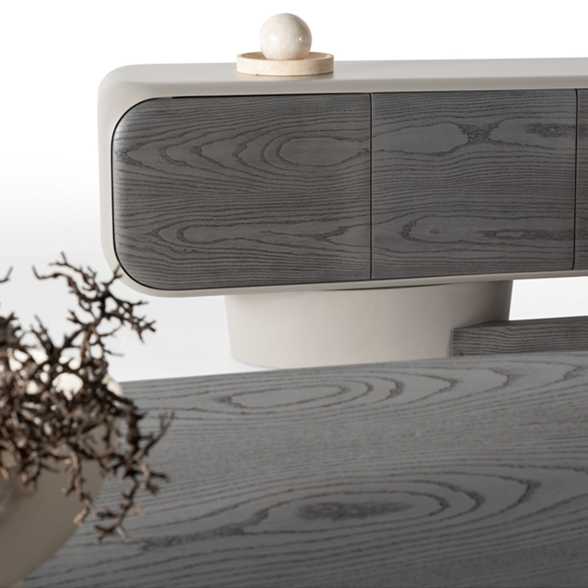Modern SARDUNYA Moon Sideboard/Console SAR-SBC013 with sleek surface and storage compartments, ideal for contemporary living spaces.