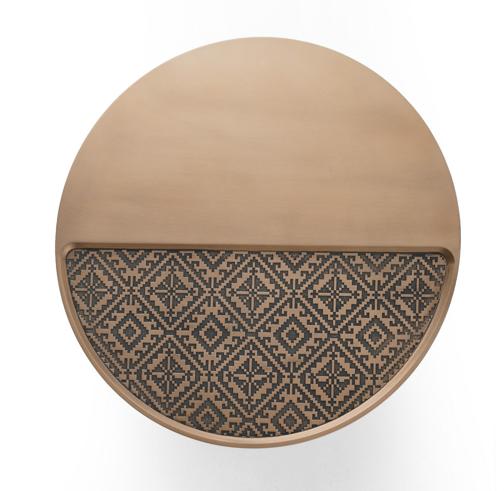 Motif Side Table Motif-Side002-G - Side Tables - ebarza Furniture UAE | Shop Modern Furniture in Abu Dhabi & Dubai - مفروشات ايبازرا في الامارات | تسوق اثاث عصري وديكورات مميزة في دبي وابوظبي