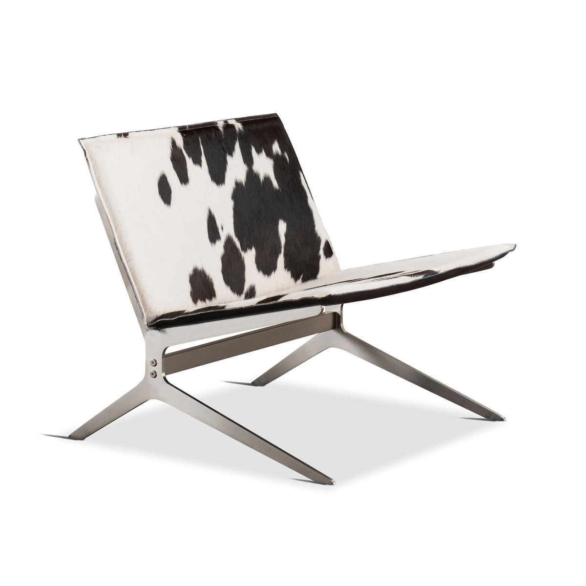 Mustang Cowhide Lounge Chair LC060 - Lounge Chairs - ebarza Furniture UAE | Shop Modern Furniture in Abu Dhabi & Dubai - مفروشات ايبازرا في الامارات | تسوق اثاث عصري وديكورات مميزة في دبي وابوظبي