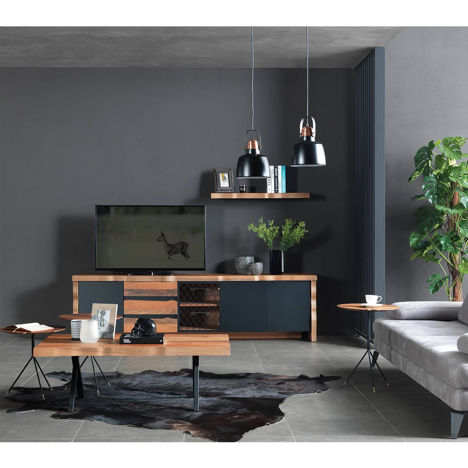 Natura Sideboard +Mirror Nat006 - Sideboards - ebarza Furniture UAE | Shop Modern Furniture in Abu Dhabi & Dubai - مفروشات ايبازرا في الامارات | تسوق اثاث عصري وديكورات مميزة في دبي وابوظبي