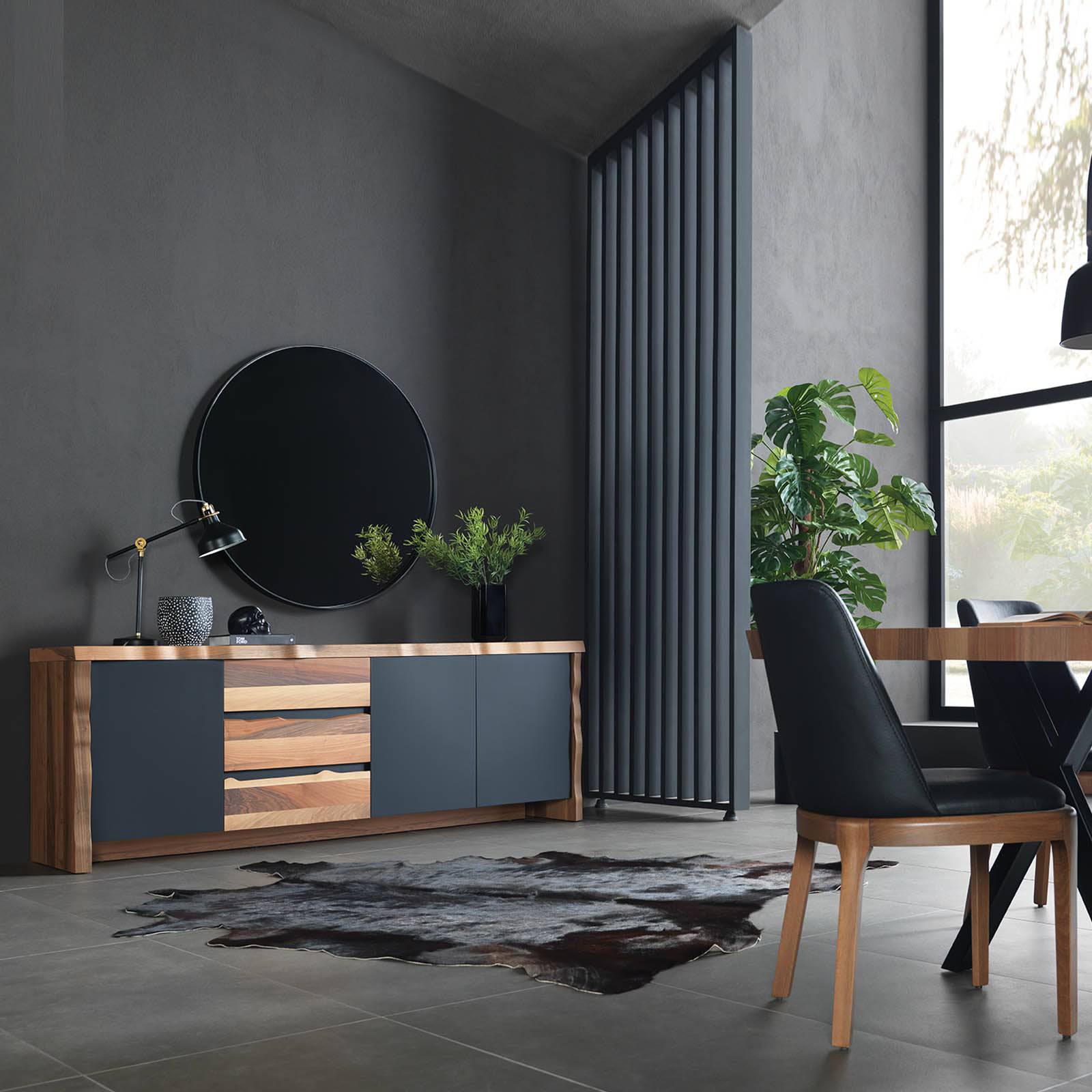 Natura Sideboard +Mirror Nat006 - Sideboards - ebarza Furniture UAE | Shop Modern Furniture in Abu Dhabi & Dubai - مفروشات ايبازرا في الامارات | تسوق اثاث عصري وديكورات مميزة في دبي وابوظبي