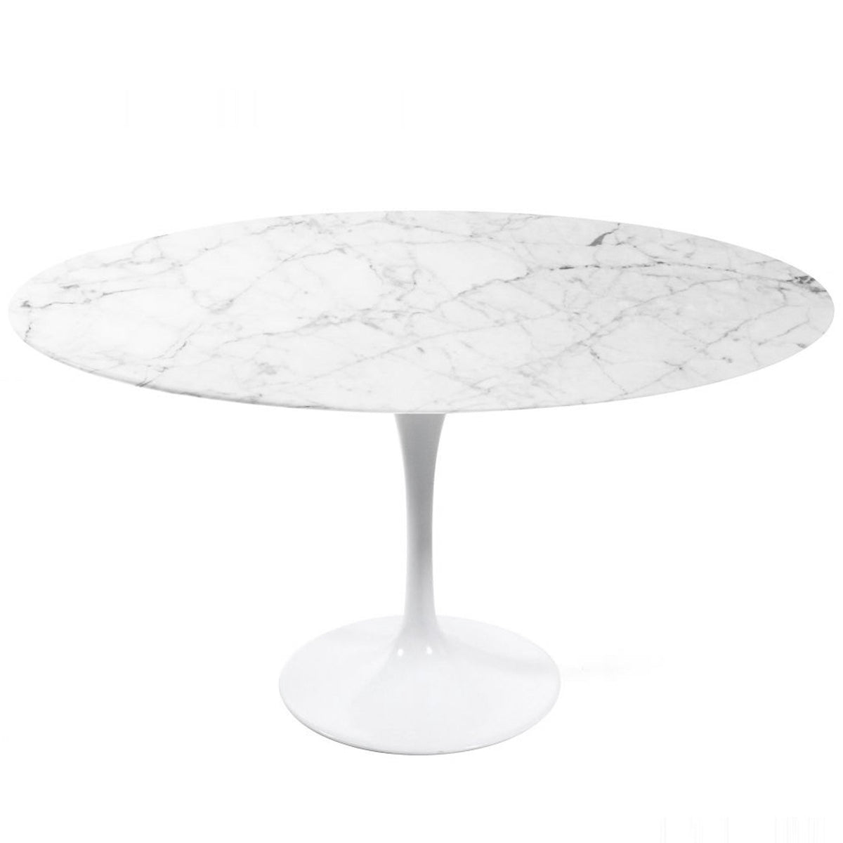 Natural marble round dining table base by BEACON, designed to support 100cm table tops, showcasing elegant stone craftsmanship.