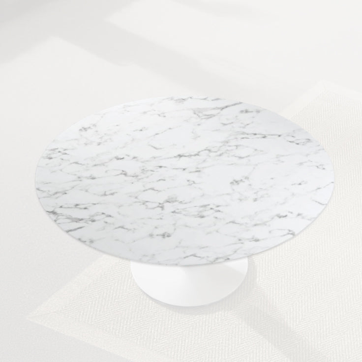 Natural Marble Round Dining Table Top 120cm Bp8077-T120 - Table Tops - ebarza Furniture UAE | Shop Modern Furniture in Abu Dhabi & Dubai - مفروشات ايبازرا في الامارات | تسوق اثاث عصري وديكورات مميزة في دبي وابوظبي