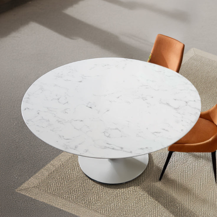 Natural Marble Round Dining Table Top 120cm Bp8077-T120 - Table Tops - ebarza Furniture UAE | Shop Modern Furniture in Abu Dhabi & Dubai - مفروشات ايبازرا في الامارات | تسوق اثاث عصري وديكورات مميزة في دبي وابوظبي