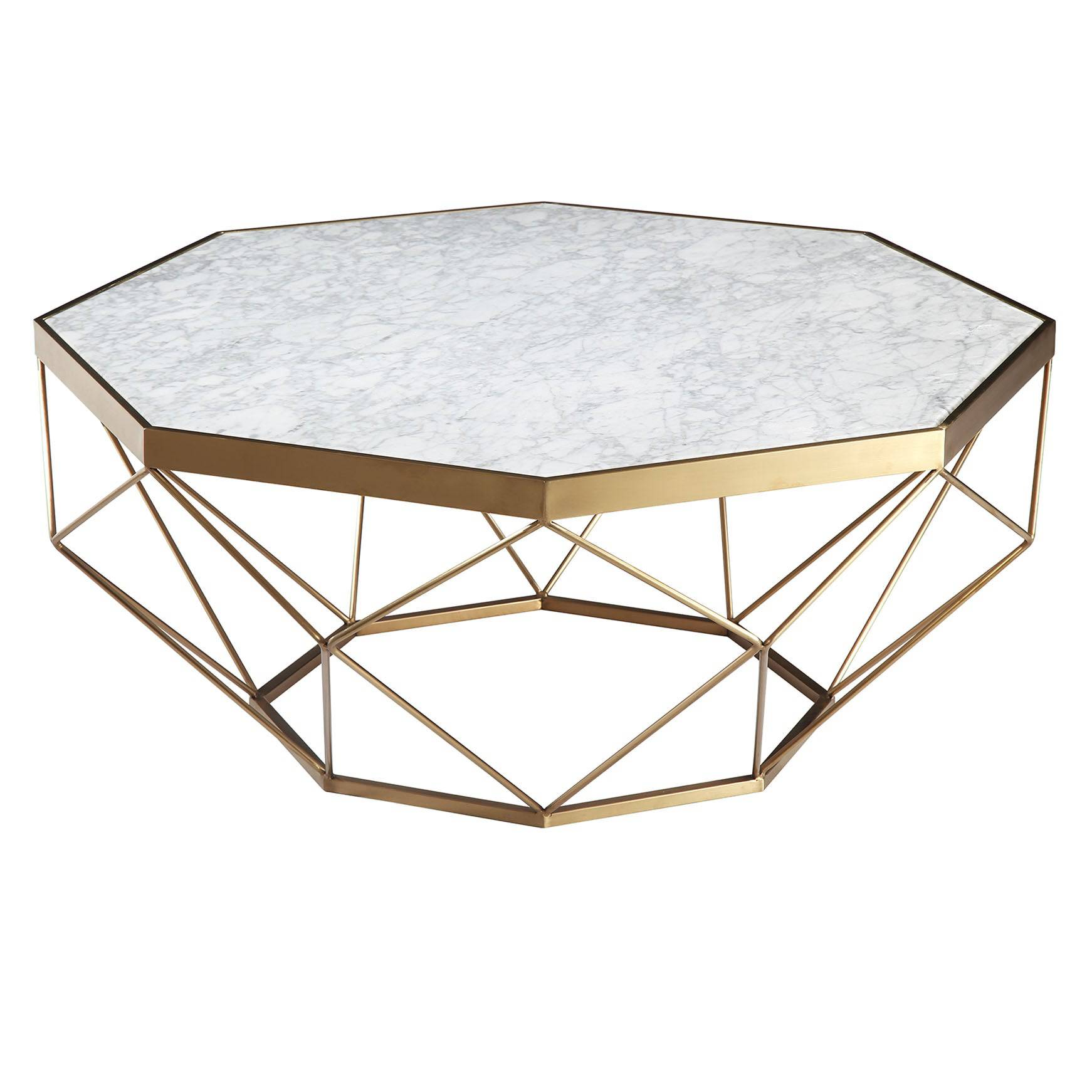 Natural Marble & Stainless Steel Table Bp8811-G-B - Coffee Tables - ebarza Furniture UAE | Shop Modern Furniture in Abu Dhabi & Dubai - مفروشات ايبازرا في الامارات | تسوق اثاث عصري وديكورات مميزة في دبي وابوظبي