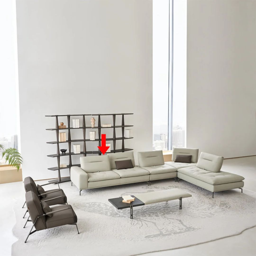 BEACON Nexus 2 Seater Left Arm Modular Sofa in fabric, showcasing its modern design and comfortable seating arrangement.