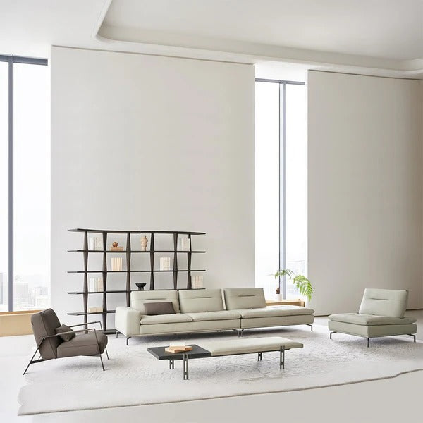 BEACON Nexus 3 Seater Sofa with plush fabric and modern design, shown in a cozy living room setting.