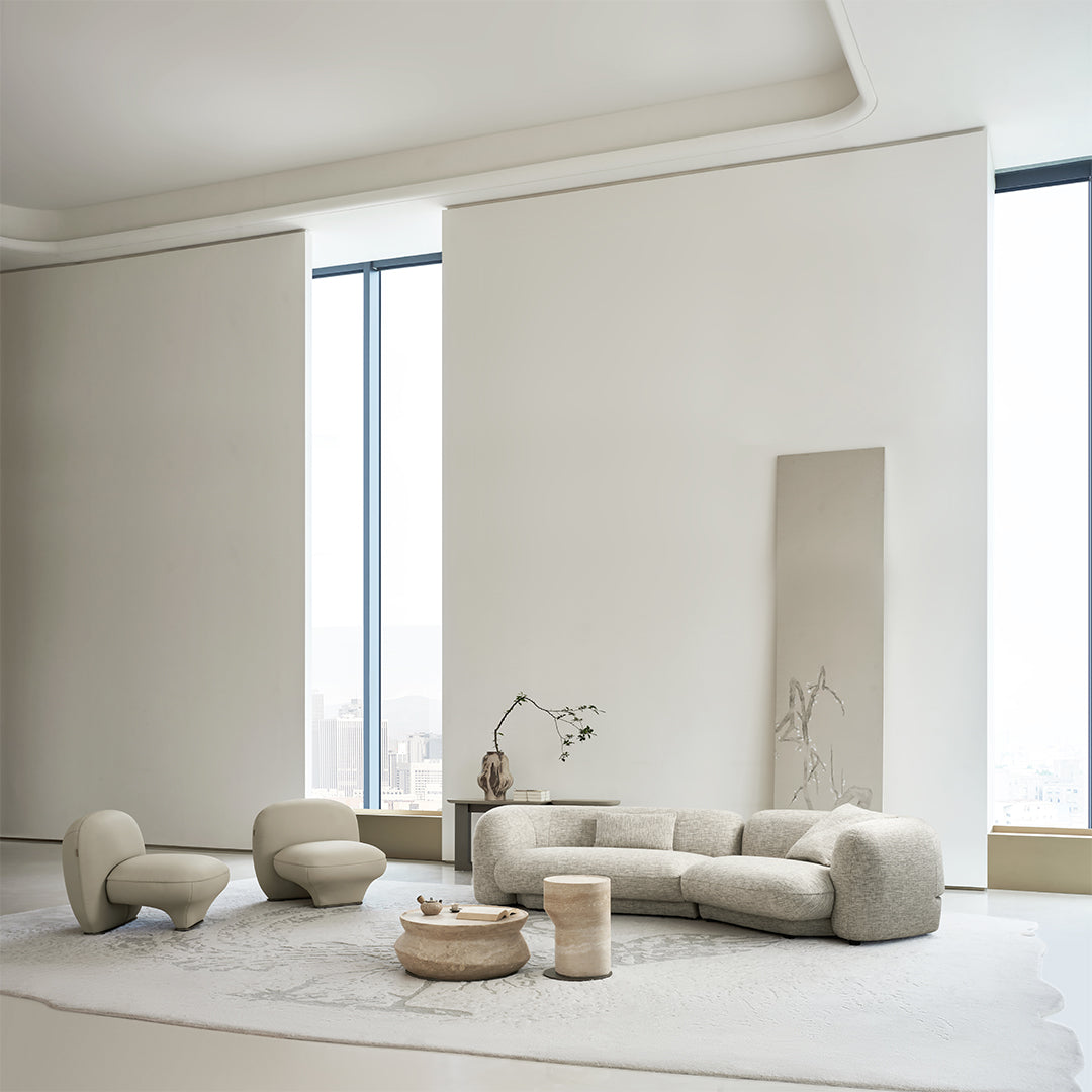 Nimbus Travertine Big Side Table BMCJ-BJ6070-BIG - Coffee tables - ebarza Furniture UAE | Shop Modern Furniture in Abu Dhabi & Dubai - مفروشات ايبازرا في الامارات | تسوق اثاث عصري وديكورات مميزة في دبي وابوظبي