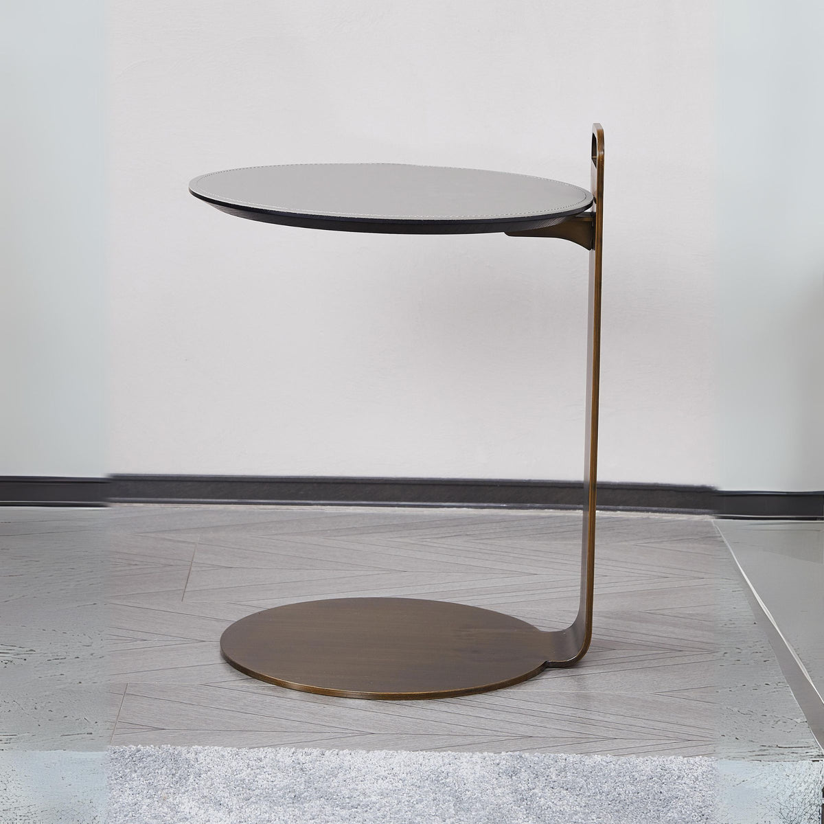 BEACON Nook Side Table MLL-D115 with wooden surface and sleek design, ideal for living room or bedroom decor.
