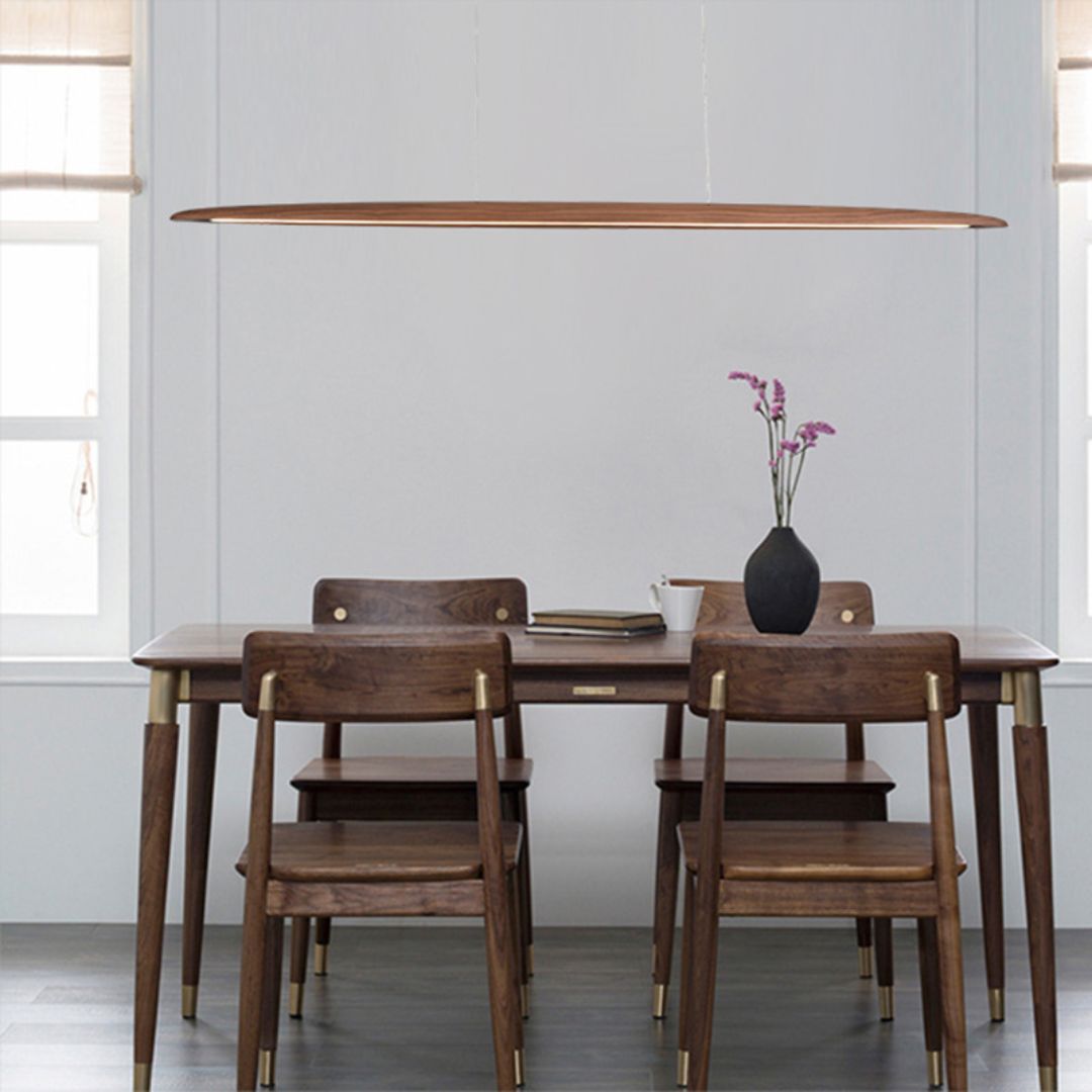 OakAura LED Linear Light Pendant Lamp - MYCP-WP-Walnut-1600 - Pendant Lamps - ebarza Furniture UAE | Shop Modern Furniture in Abu Dhabi & Dubai - مفروشات ايبازرا في الامارات | تسوق اثاث عصري وديكورات مميزة في دبي وابوظبي
