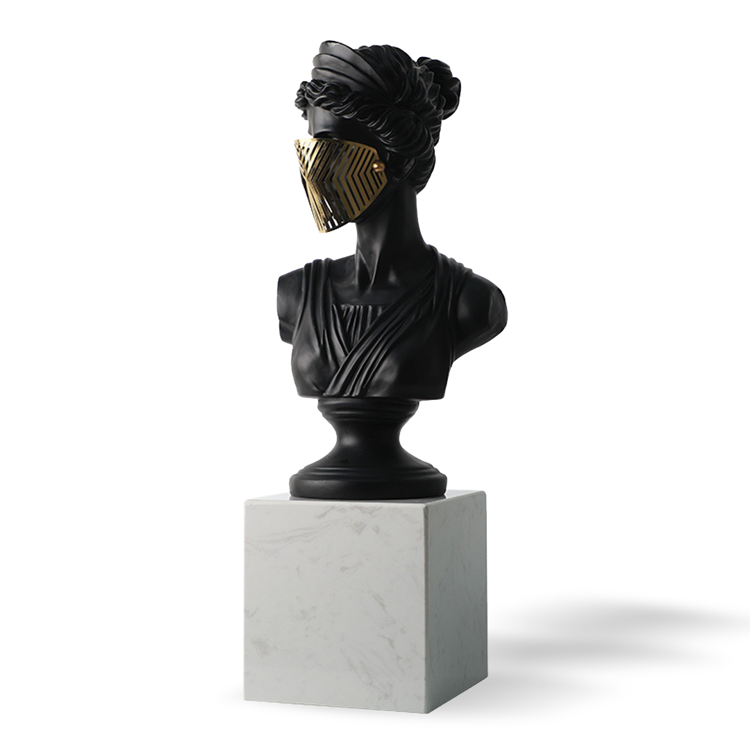 Obscura HEAD sculpture by BEACON home decor figurine, detailed artistic head design for stylish interior decoration