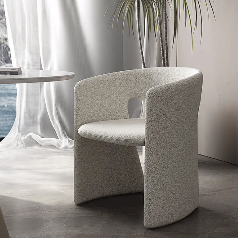 Beige Obsidian dining chair by BEACON, modern chair with sleek design and plush upholstery for dining room decor.